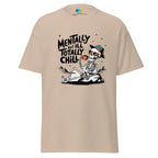 TOTALLY CHILL SKELETON men’s t-shirt - Charcoal / S - Printoo Shop - 8286677_15831