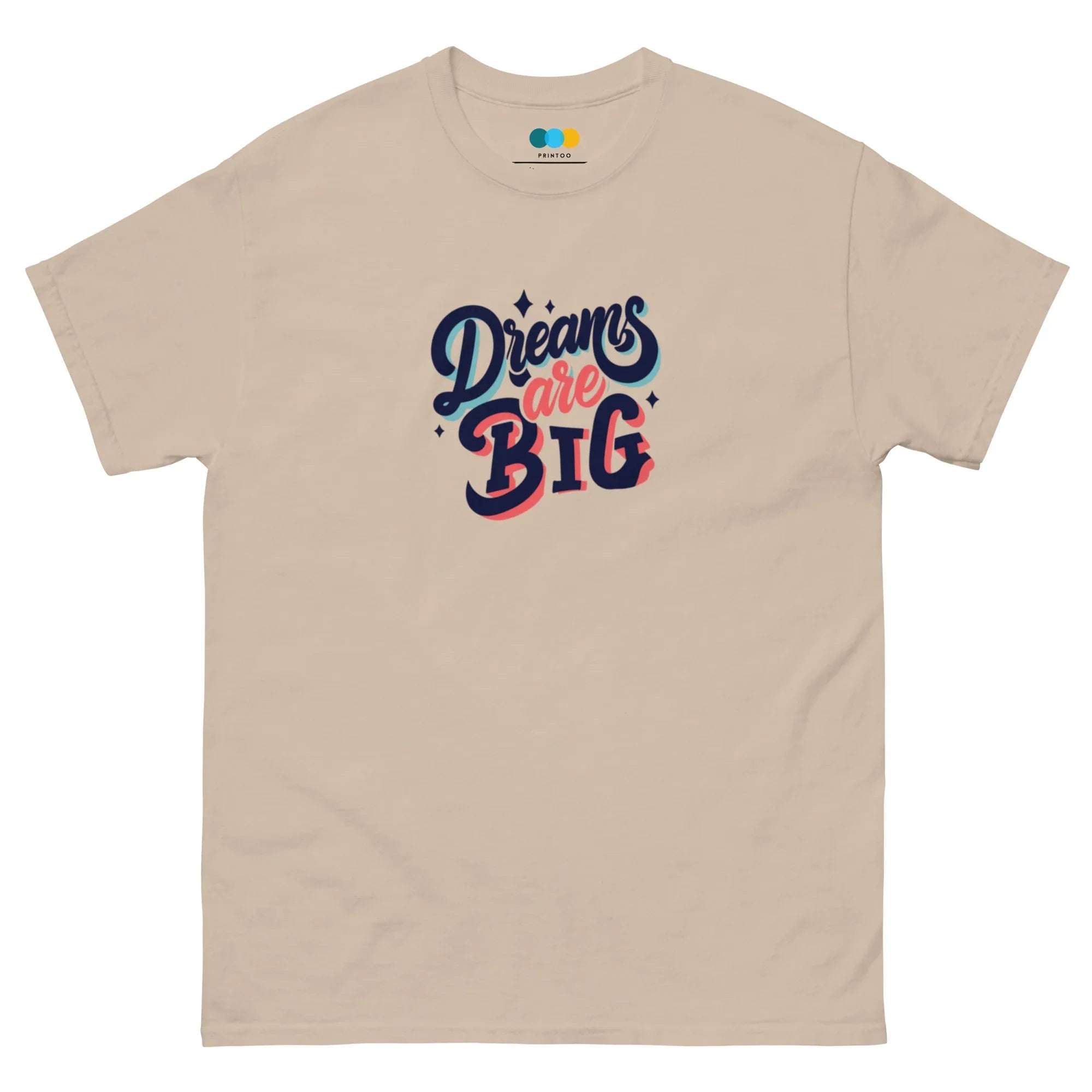 BOLD DREAMER men’s t-shirt - Sand / S - Printoo Shop - 8161393_12639