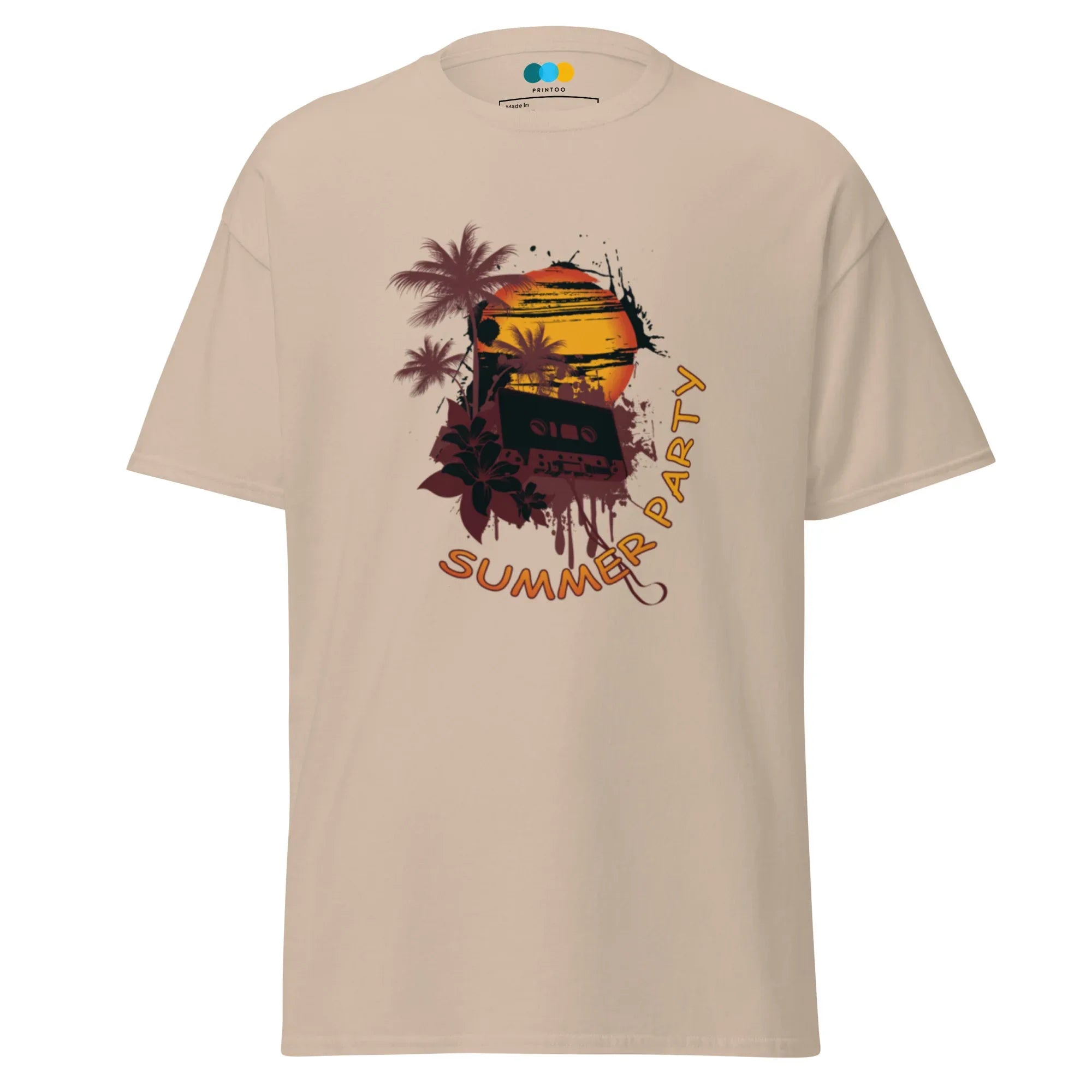 SUMMER PARTY men’s t-shirt - Sapphire / S - Printoo Shop - 5011747_21659