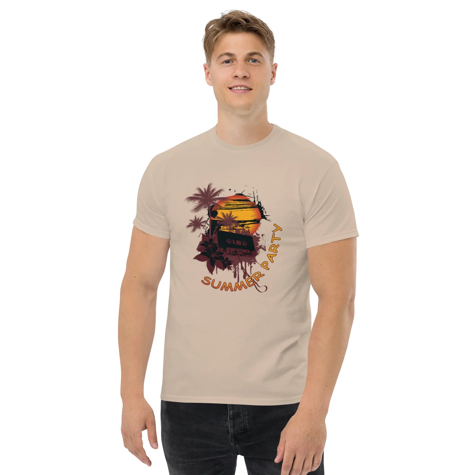 SUMMER PARTY men’s t-shirt - Sapphire / S - Printoo Shop - 5011747_21659