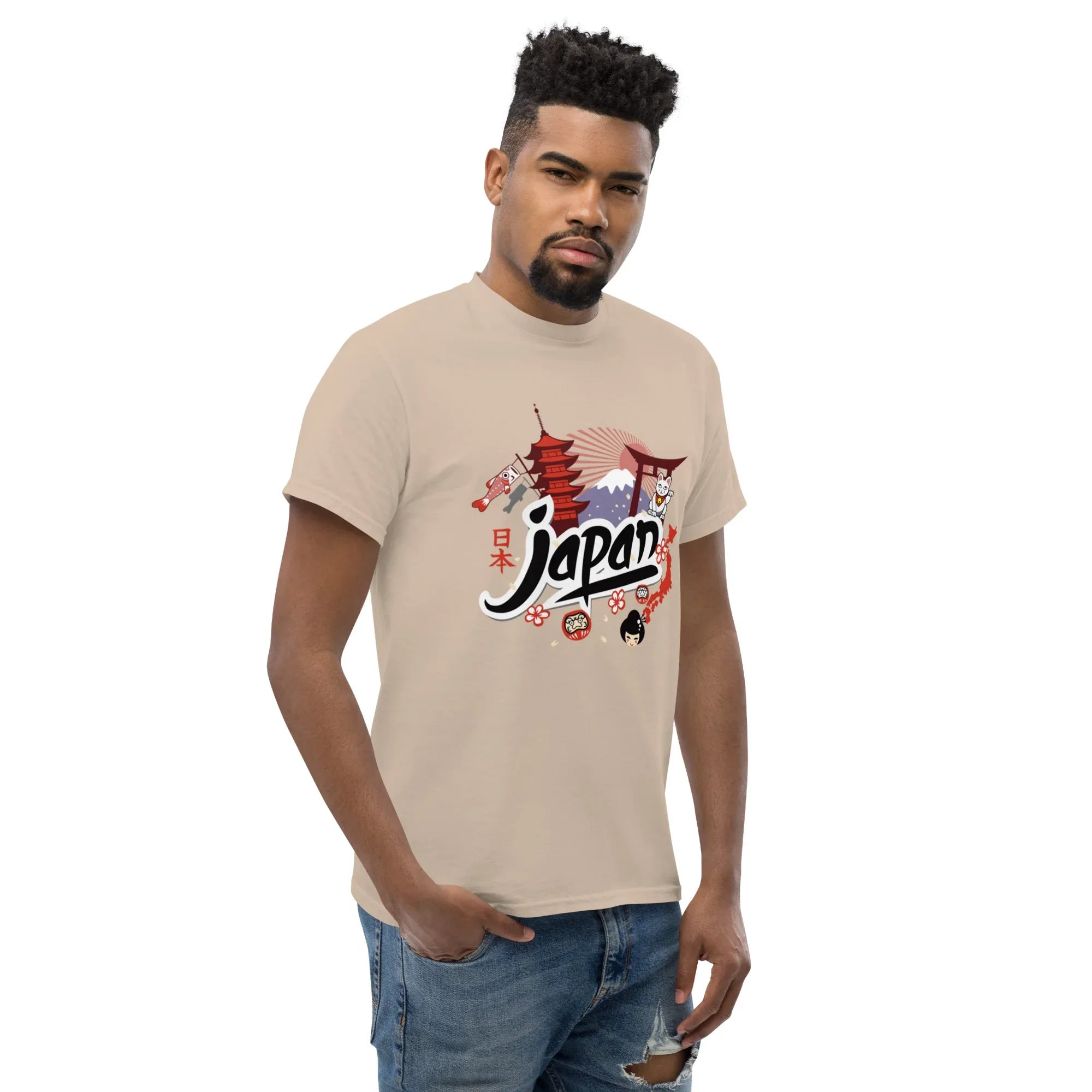 JAPAN HERITAGE ART men’s t-shirt - Dark Chocolate / S - Printoo Shop - 6295336_15837