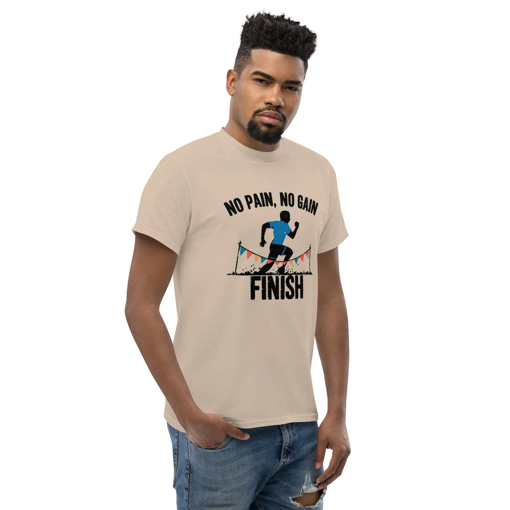 FINISH LINE VICTORY men’s t-shirt - Dark Heather / S - Printoo Shop - 6489722_15843