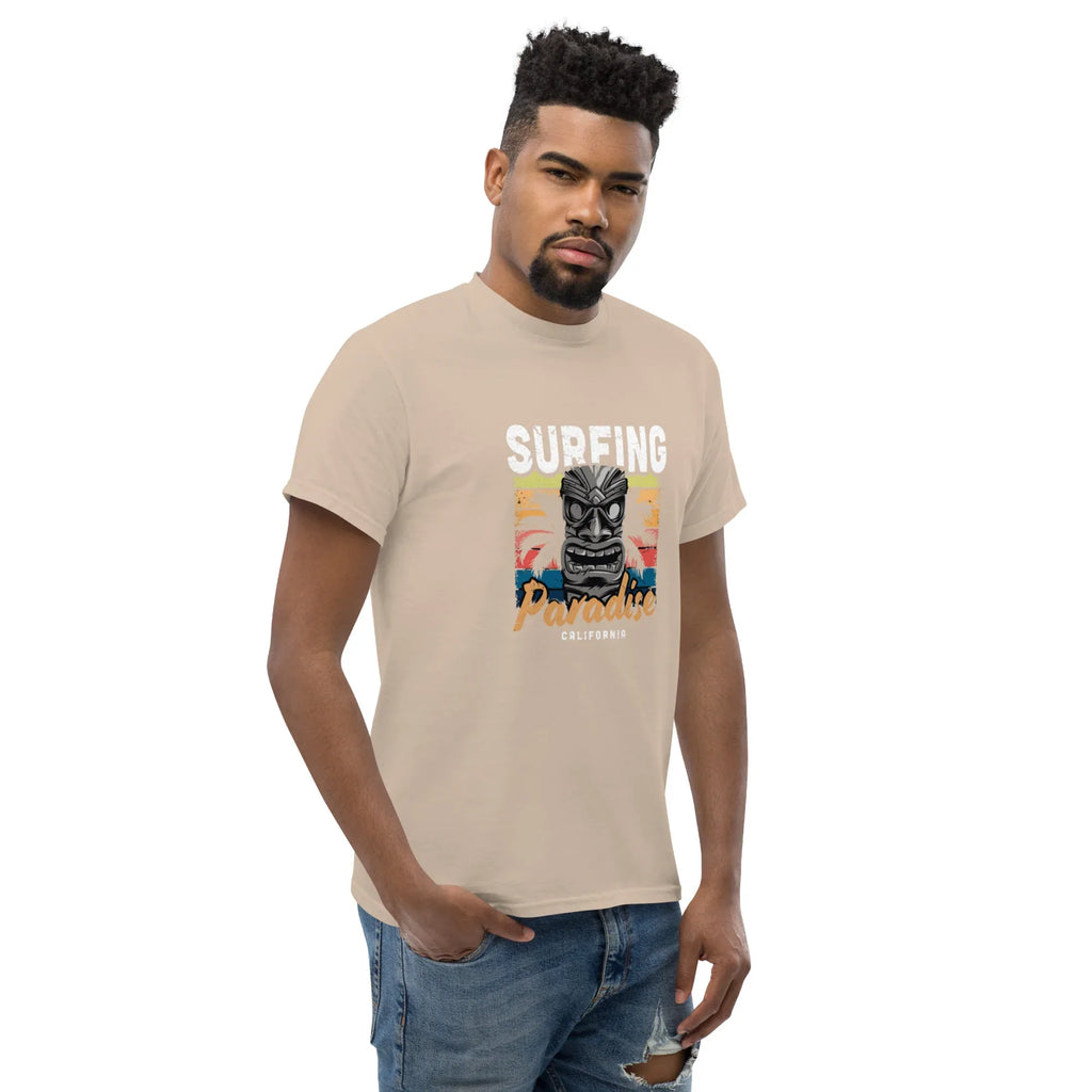 SURFING PARADISE men’s t-shirt - Sapphire / S - Printoo Shop - 8231181_21659