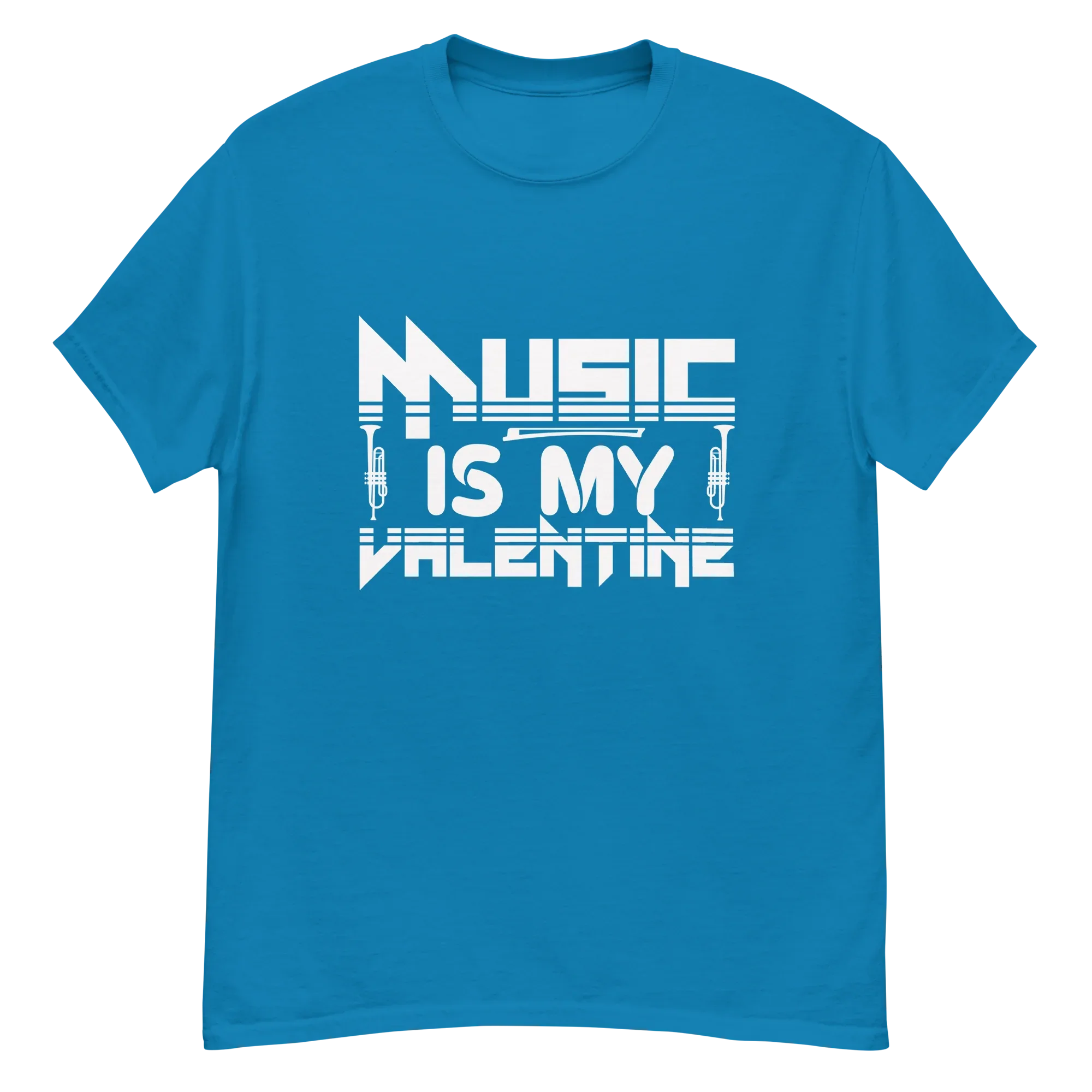 MUSIC IS MY VALENTINE unisex classic tee - - Music t-shirts - Printoo Shop