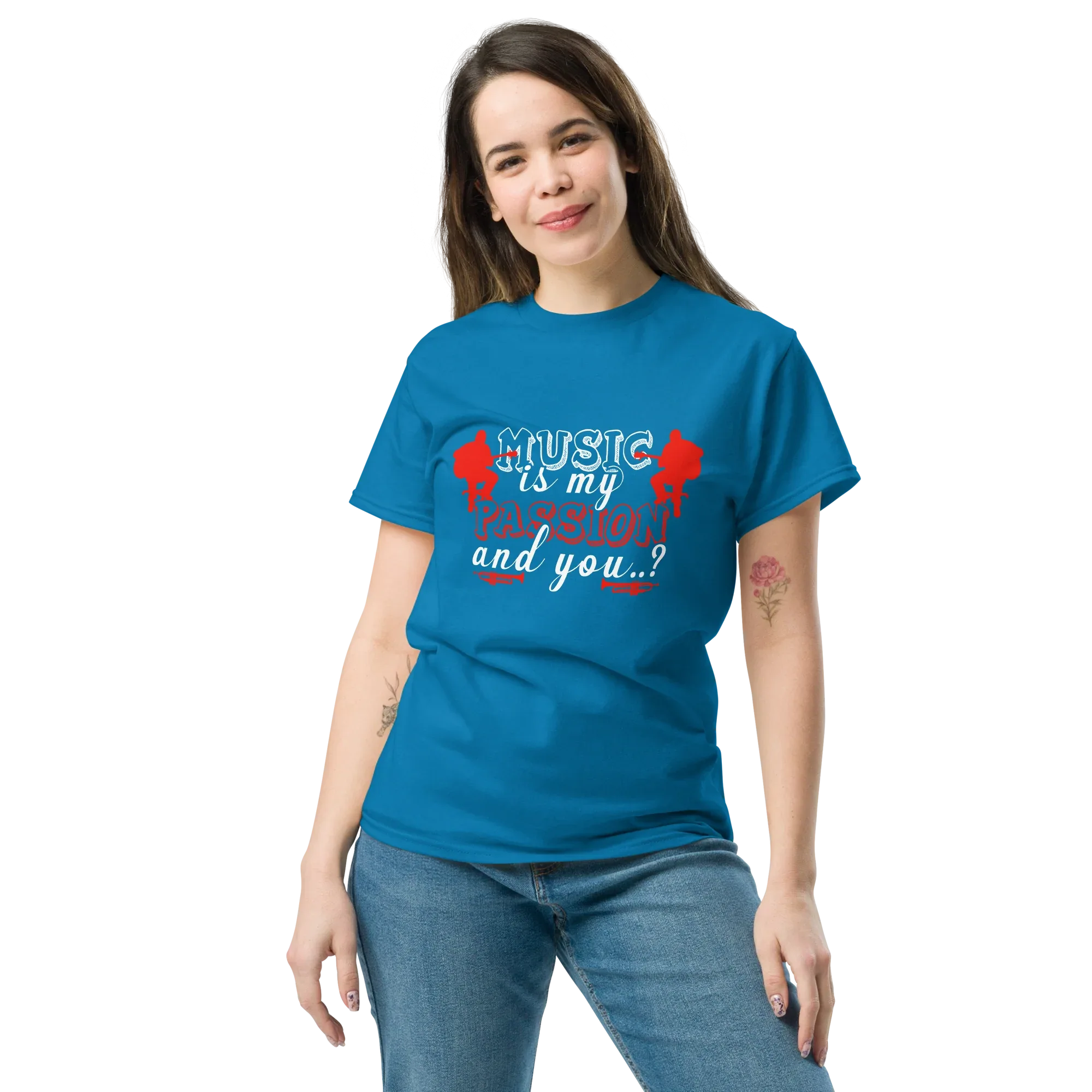 MUSIC IS MY PASSION AND YOU unisex t-shirt - - Music t-shirts - Printoo Shop