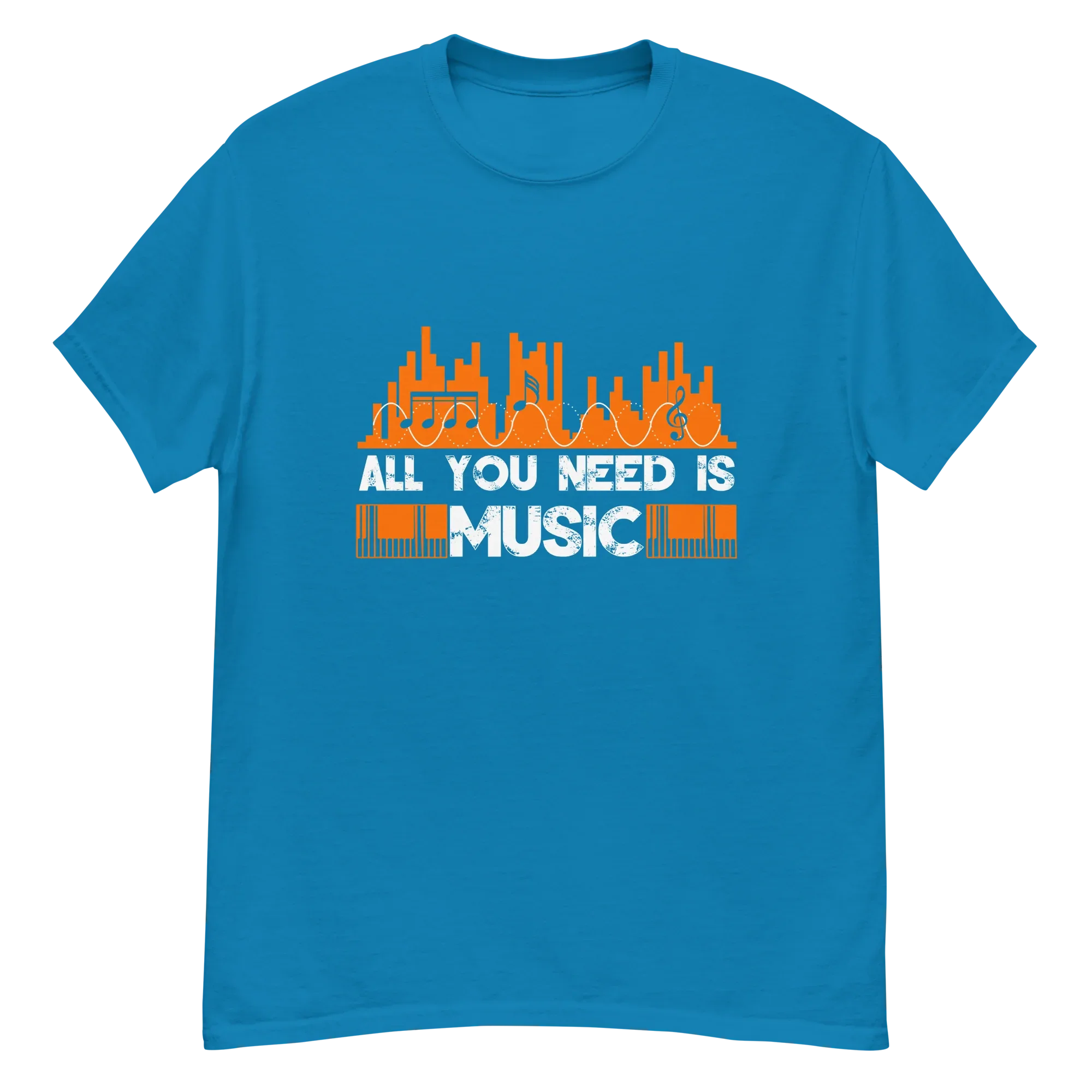 ALL YOU NEED IS MUSIC unisex t-shirt - - Music t-shirts - Printoo Shop