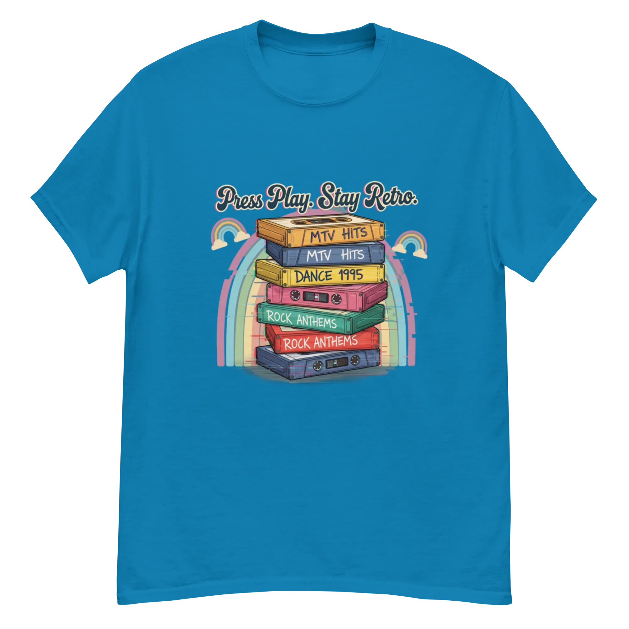 RETRO CASSETTE TAPE unisex t-shirt - Printoo Shop - - Music t-shirt, t-shirt, unisex, Unisex Classic Tee | Gildan 5000, Vintage, Évi