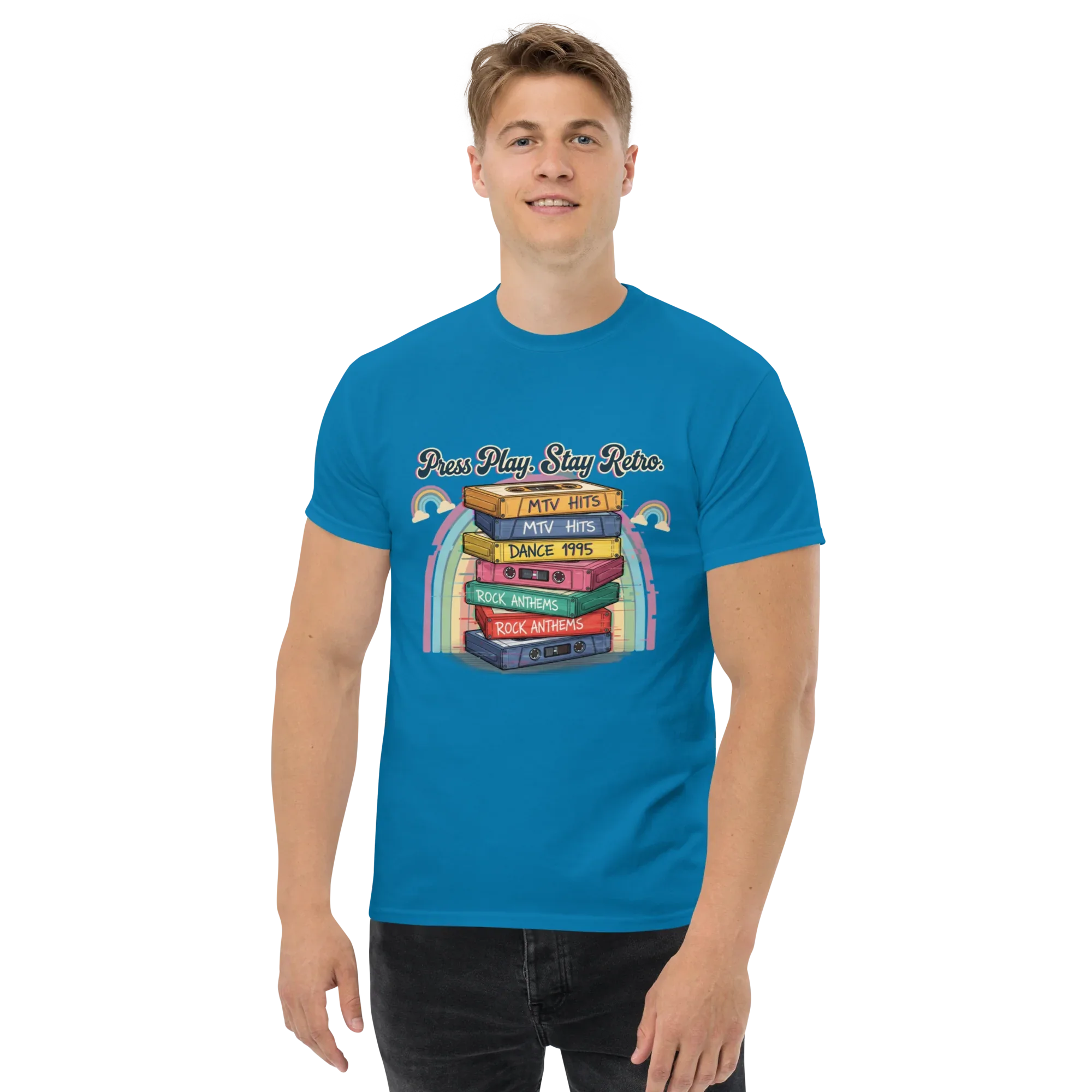 RETRO CASSETTE TAPE unisex t-shirt - Printoo Shop - - Music t-shirt, t-shirt, unisex, Unisex Classic Tee | Gildan 5000, Vintage, Évi