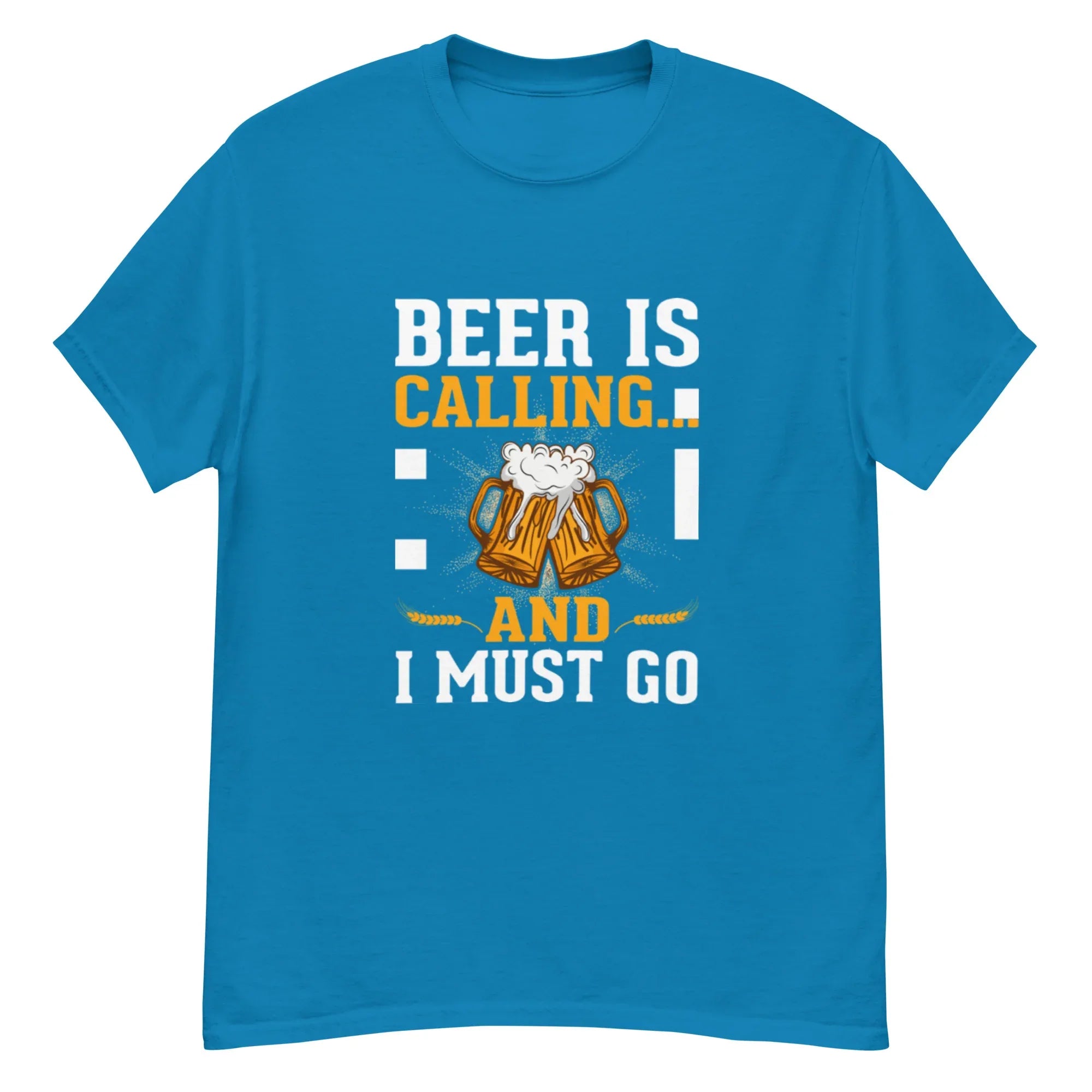 BEER IS CALLING FUNNY unisex t-shirt - Printoo Shop - - Alcohol, beer, t-shirt, unisex, Unisex Classic Tee | Gildan 5000