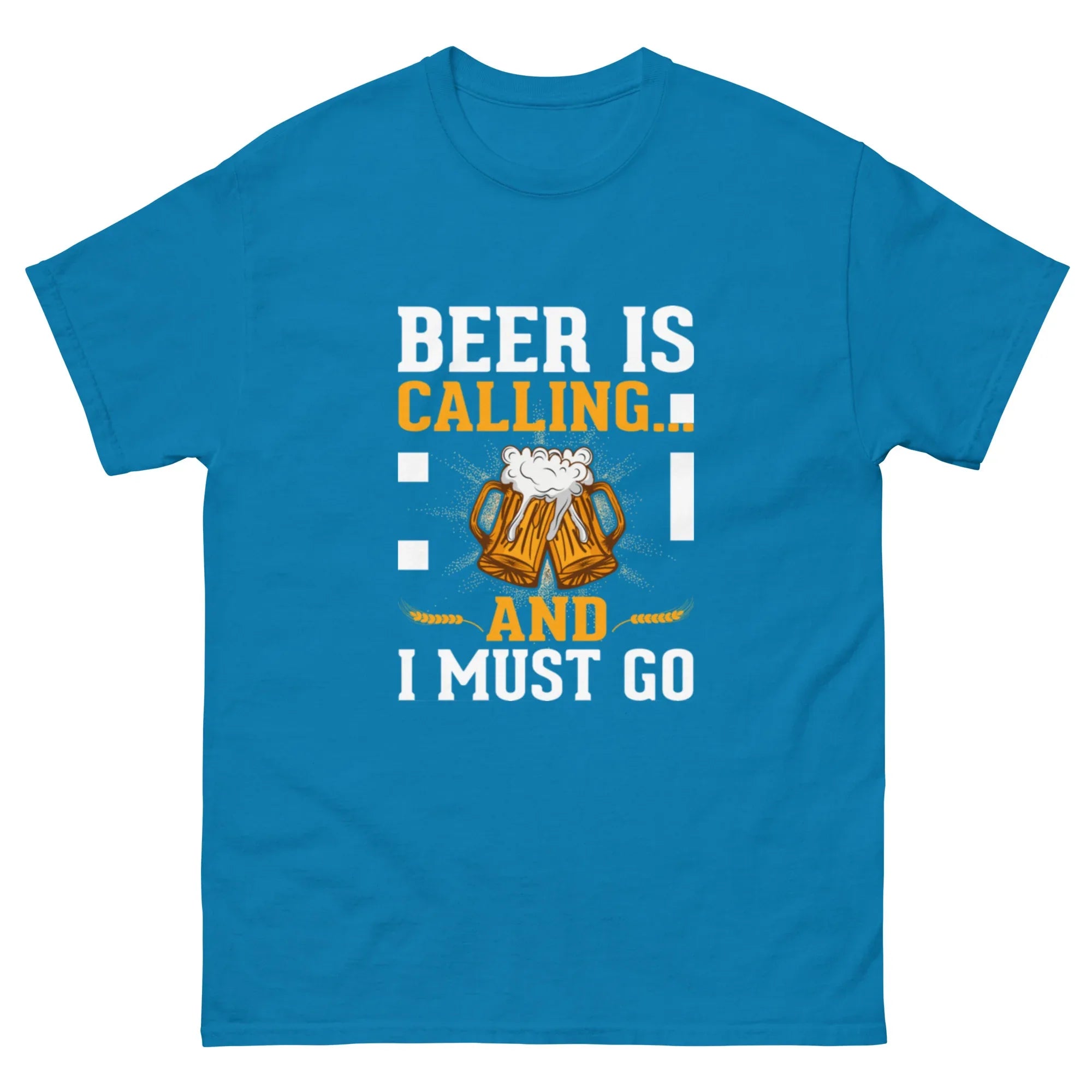 BEER IS CALLING FUNNY unisex t-shirt - Printoo Shop - - Alcohol, beer, t-shirt, unisex, Unisex Classic Tee | Gildan 5000