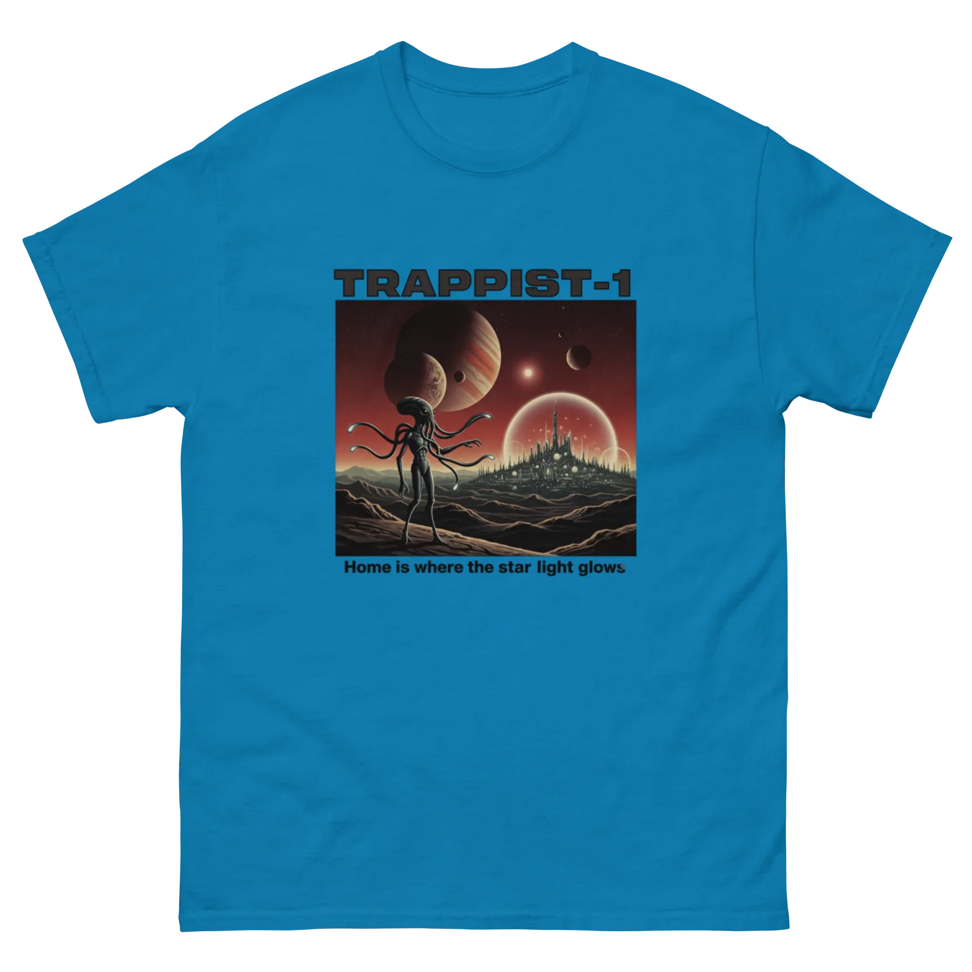 STARLIGHT HOME - TRAPPIST-1 unisex t-shirt - Printoo Shop - - Astronomy, Fantasy, t-shirt, unisex, Unisex Classic Tee | Gildan 5000