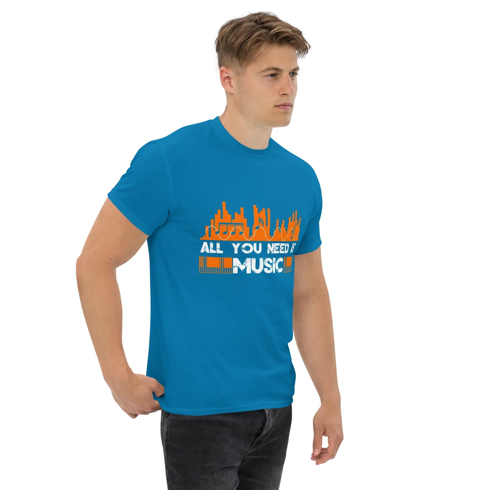 ALL YOU NEED IS MUSIC unisex t-shirt - - Music t-shirts - Printoo Shop