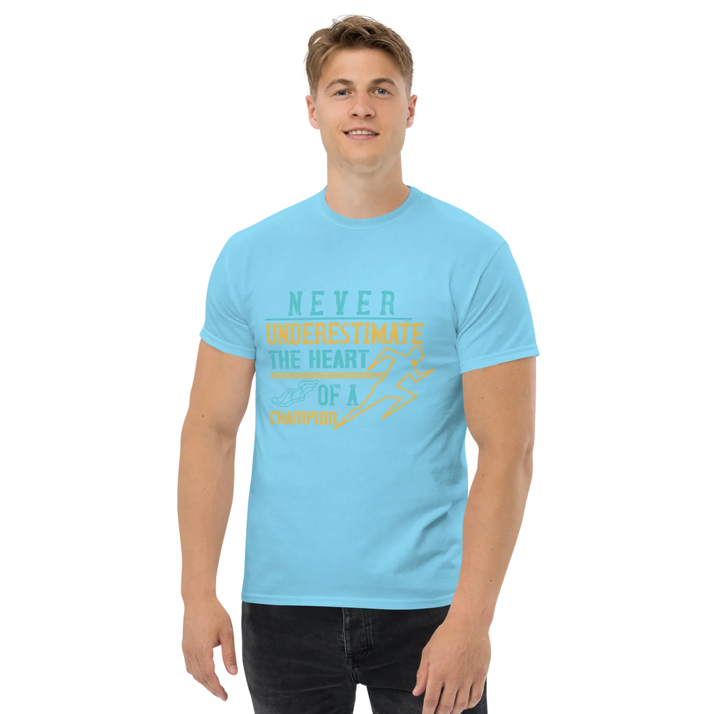 HEART OF A CHAMPION unisex t-shirt - - Running - Printoo Shop