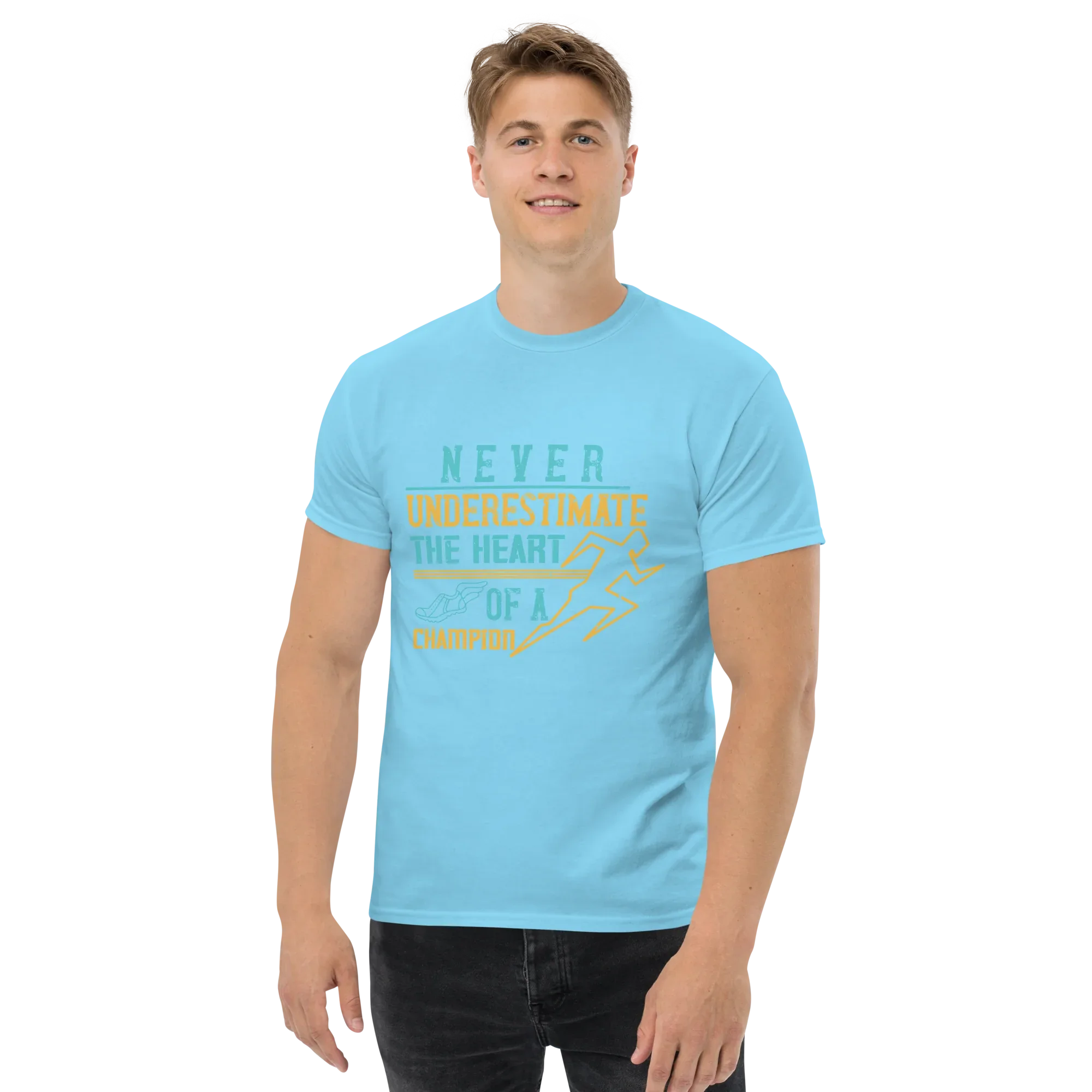 HEART OF A CHAMPION unisex t-shirt - - Running - Printoo Shop