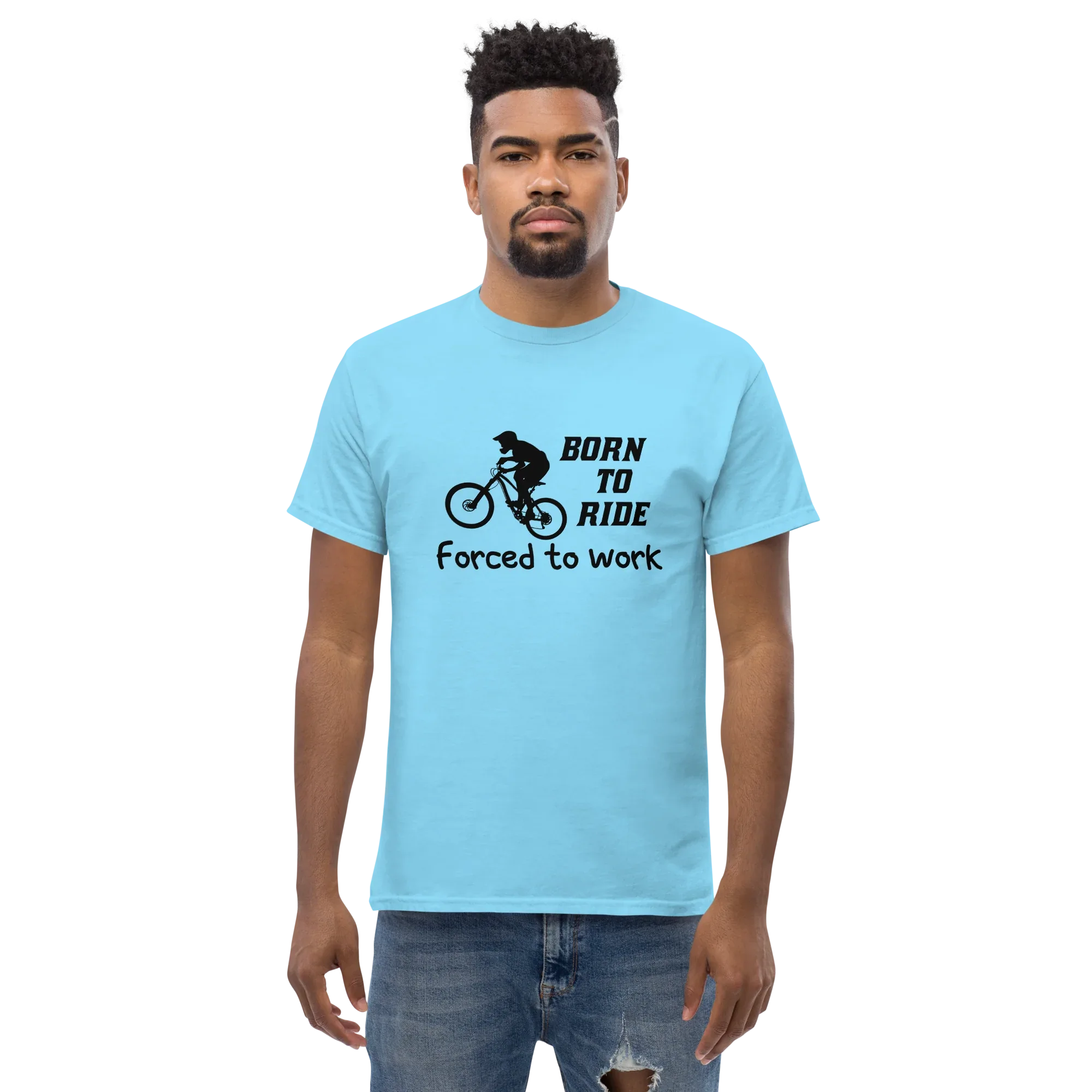BORN TO RIDE unisex t-shirt - - Bicycle t-shirts - Printoo Shop