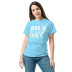 MUSIC IS MY LIFE unisex t-shirt - - Music t-shirts - Printoo Shop