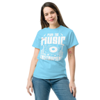 PLAY THE MUSIC NOT THE INSTRUMENT unisex t-shirt - - Music t-shirts - Printoo Shop
