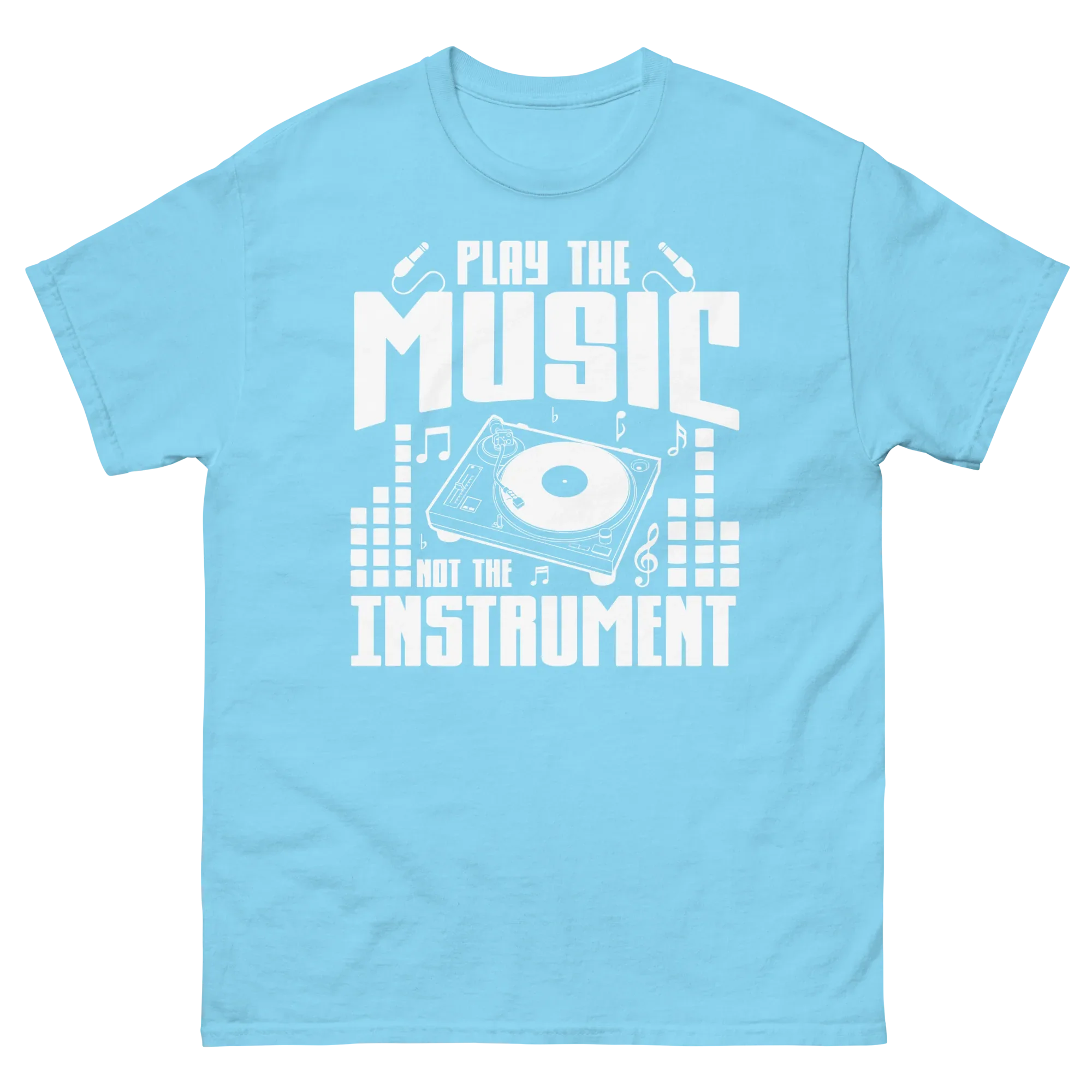 PLAY THE MUSIC NOT THE INSTRUMENT unisex t-shirt - Printoo Shop - - 018.png, Music t-shirt, t-shirt, unisex, Unisex Classic Tee | Gildan 5000