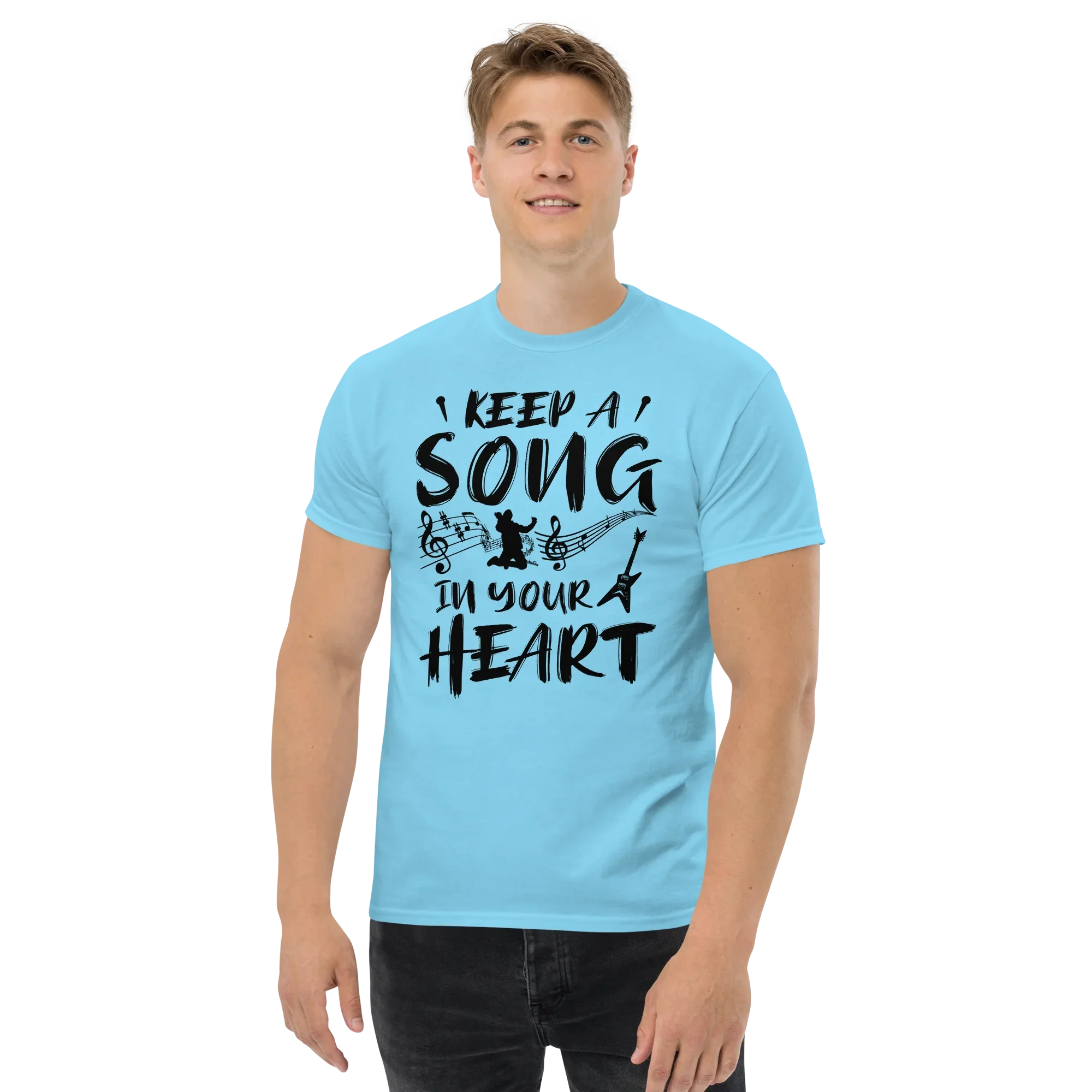 KEEP A SOUND IN YOUR HEART unisex t-shirt - - Music t-shirts - Printoo Shop