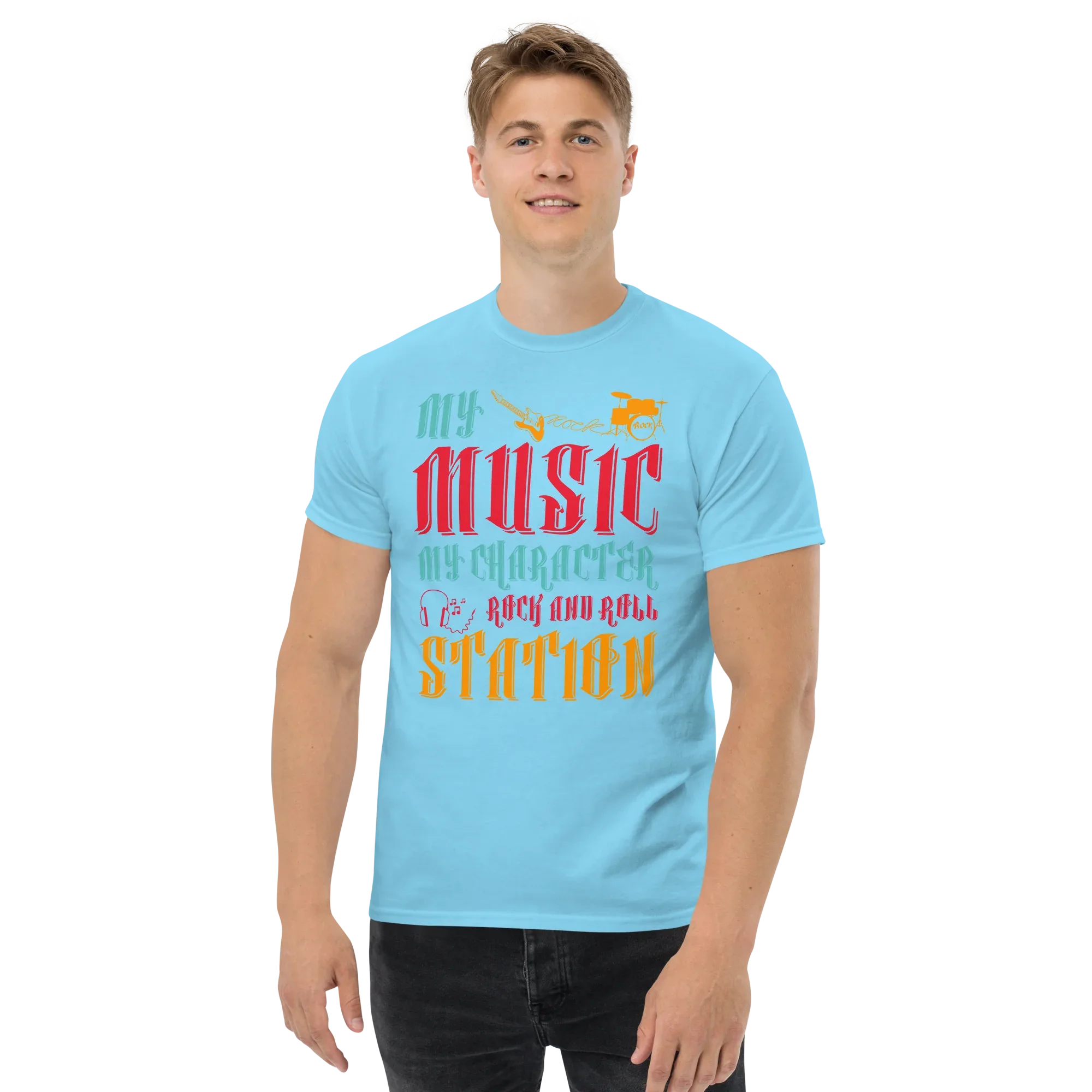 MY MUSIC MY CHARACTER unisex t-shirt - - Music t-shirts - Printoo Shop