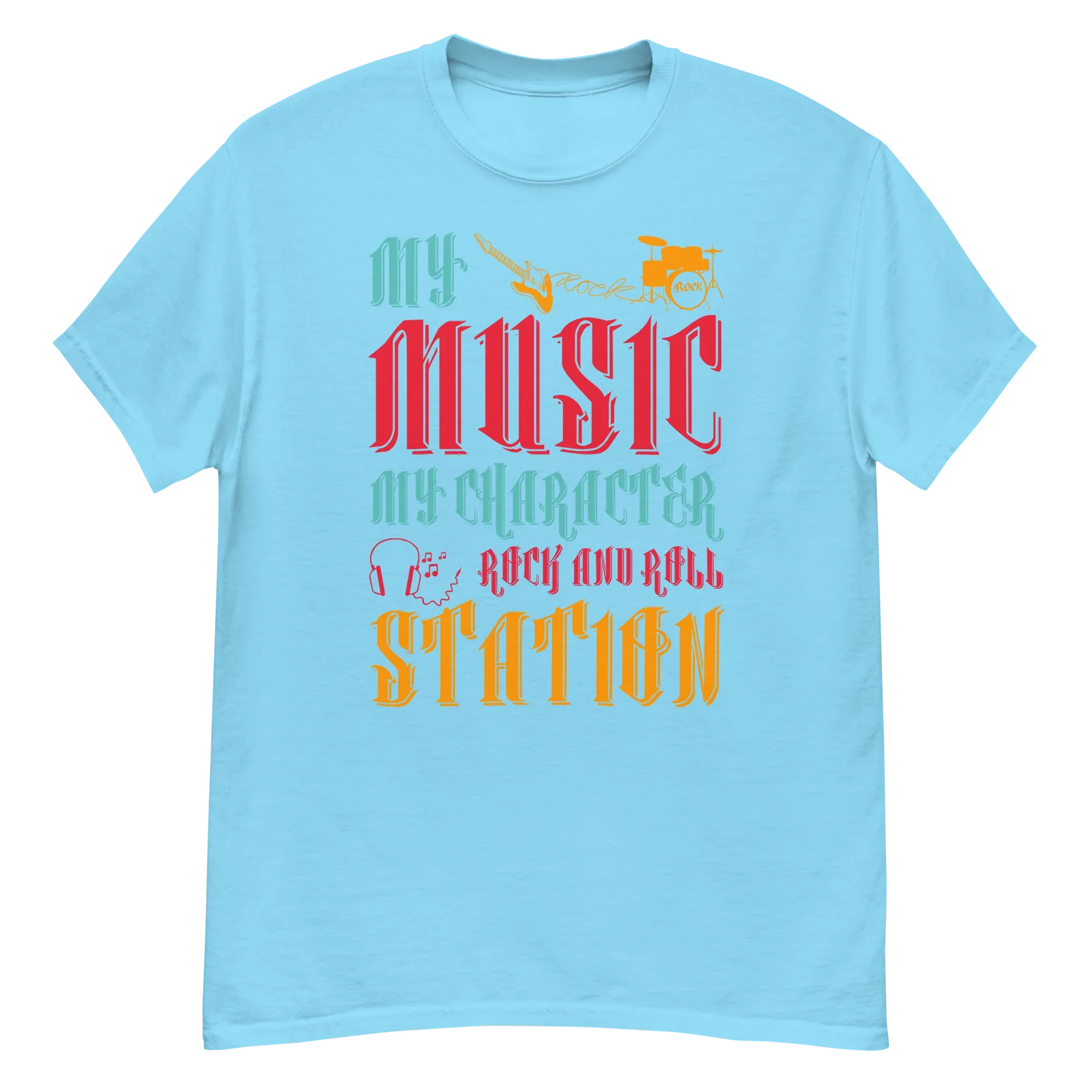 MY MUSIC MY CHARACTER unisex t-shirt - - Music t-shirts - Printoo Shop