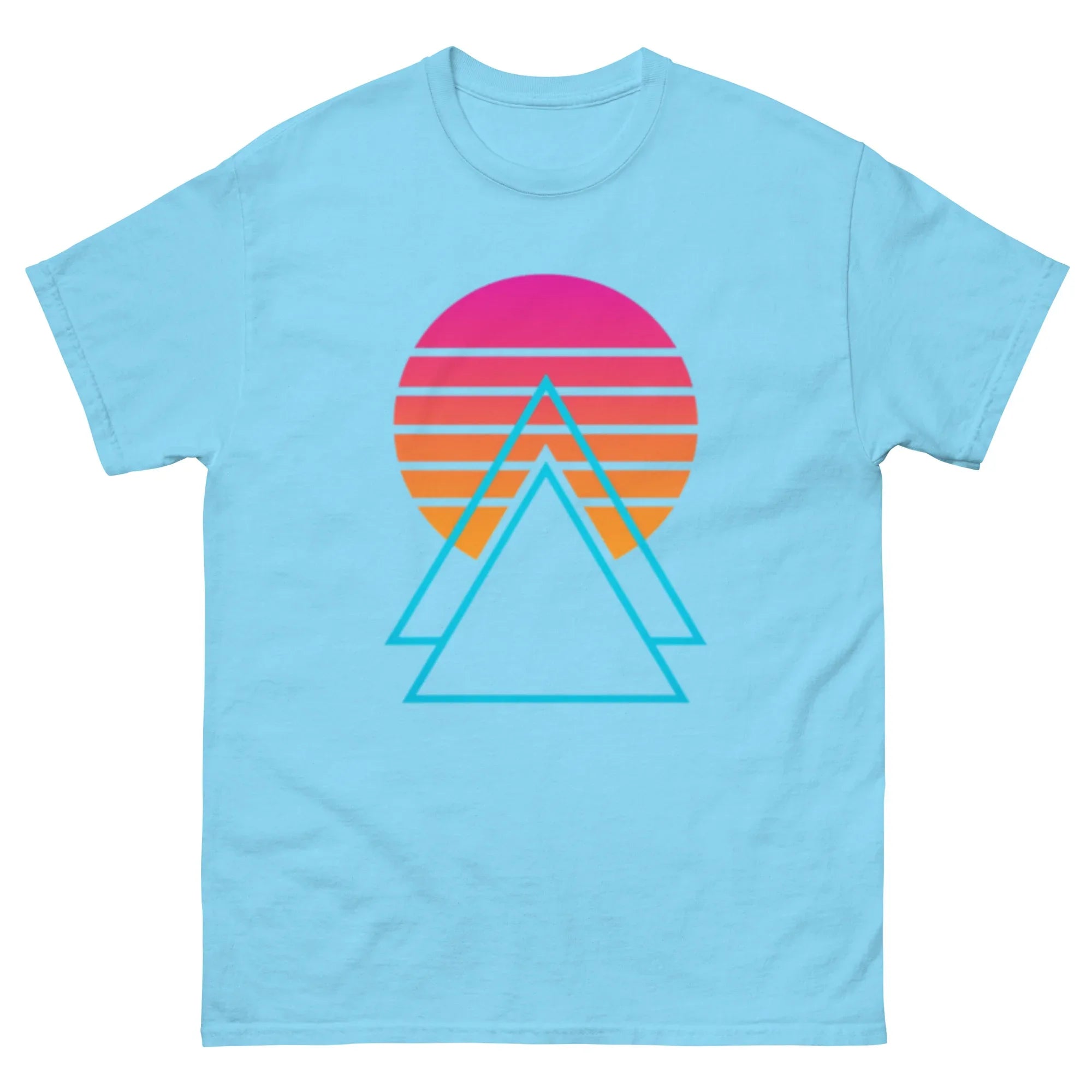 TWILIGHT TRIANGLES unisex t-shirt - Printoo Shop - - Retro & Synthwave T-Shirts, t-shirt, unisex, Unisex Classic Tee | Gildan 5000