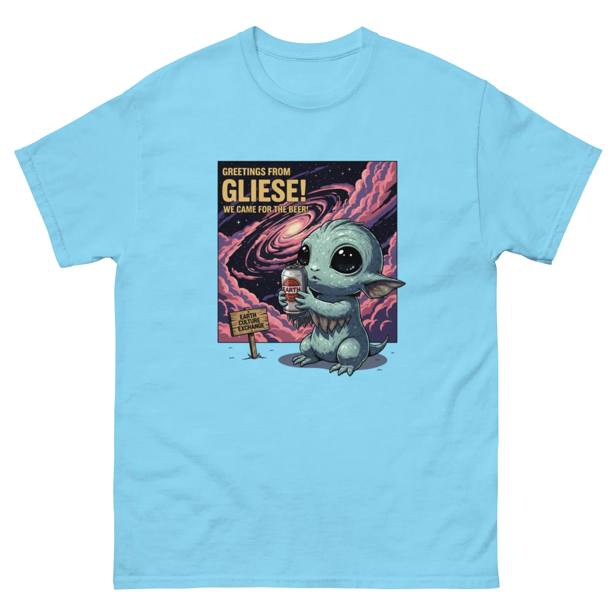 GREETINGS FROM GLIESE unisex t-shirt - Printoo Shop - - Astronomy, Fantasy, t-shirt, unisex, Unisex Classic Tee | Gildan 5000