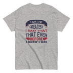 THE GREATEST unisex t-shirt - - Printoo Shop - 8946230_15813