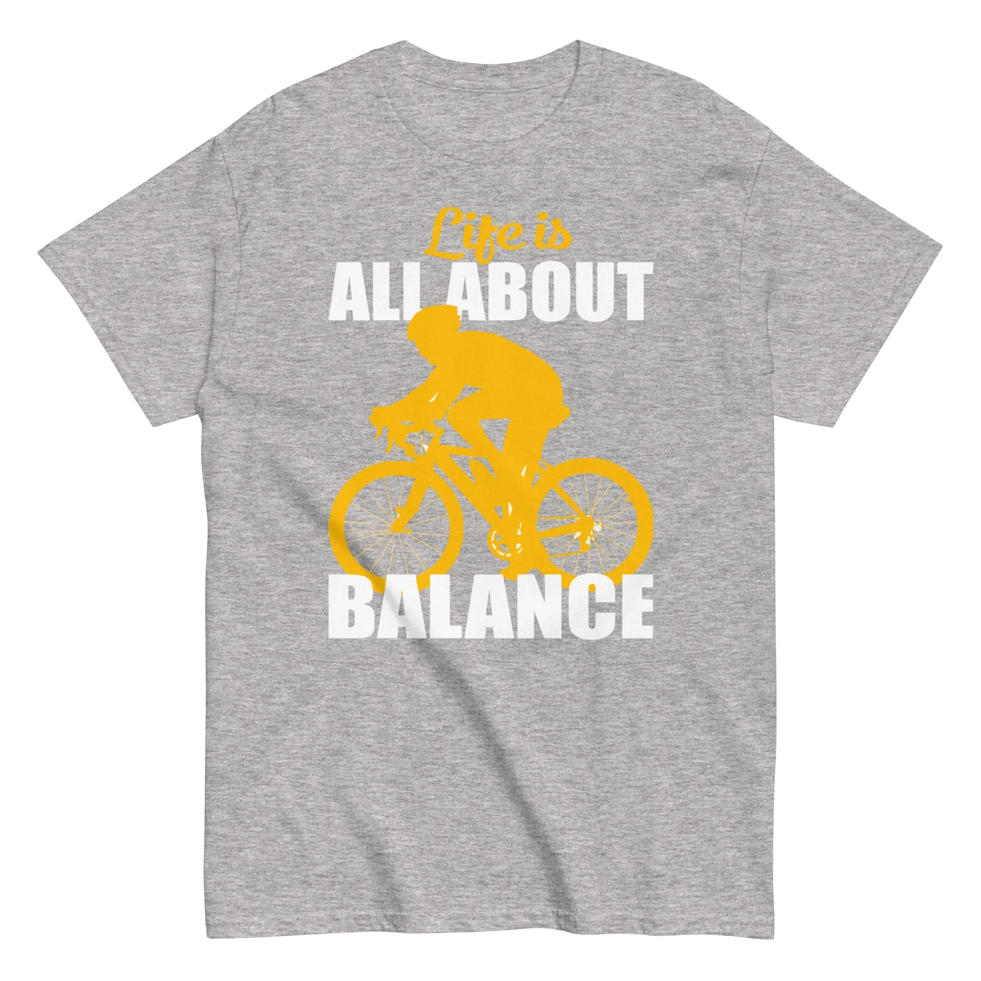 BALANCED LIFE unisex t-shirt - Printoo Shop - - bicycle, t-shirt, unisex, Unisex Classic Tee | Gildan 5000