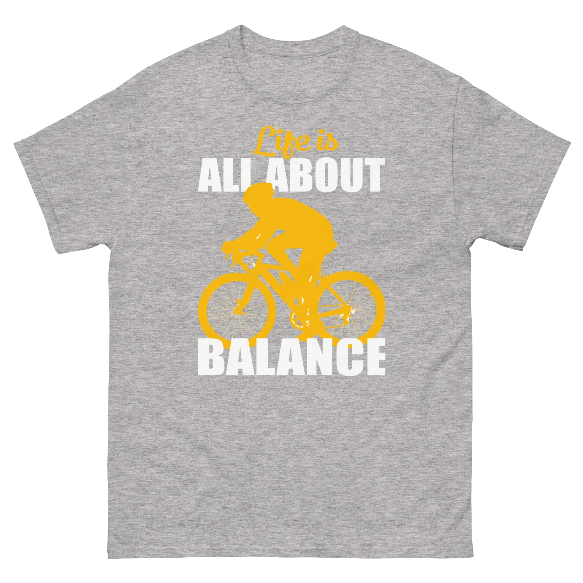 BALANCED LIFE unisex t-shirt - Printoo Shop - - bicycle, t-shirt, unisex, Unisex Classic Tee | Gildan 5000