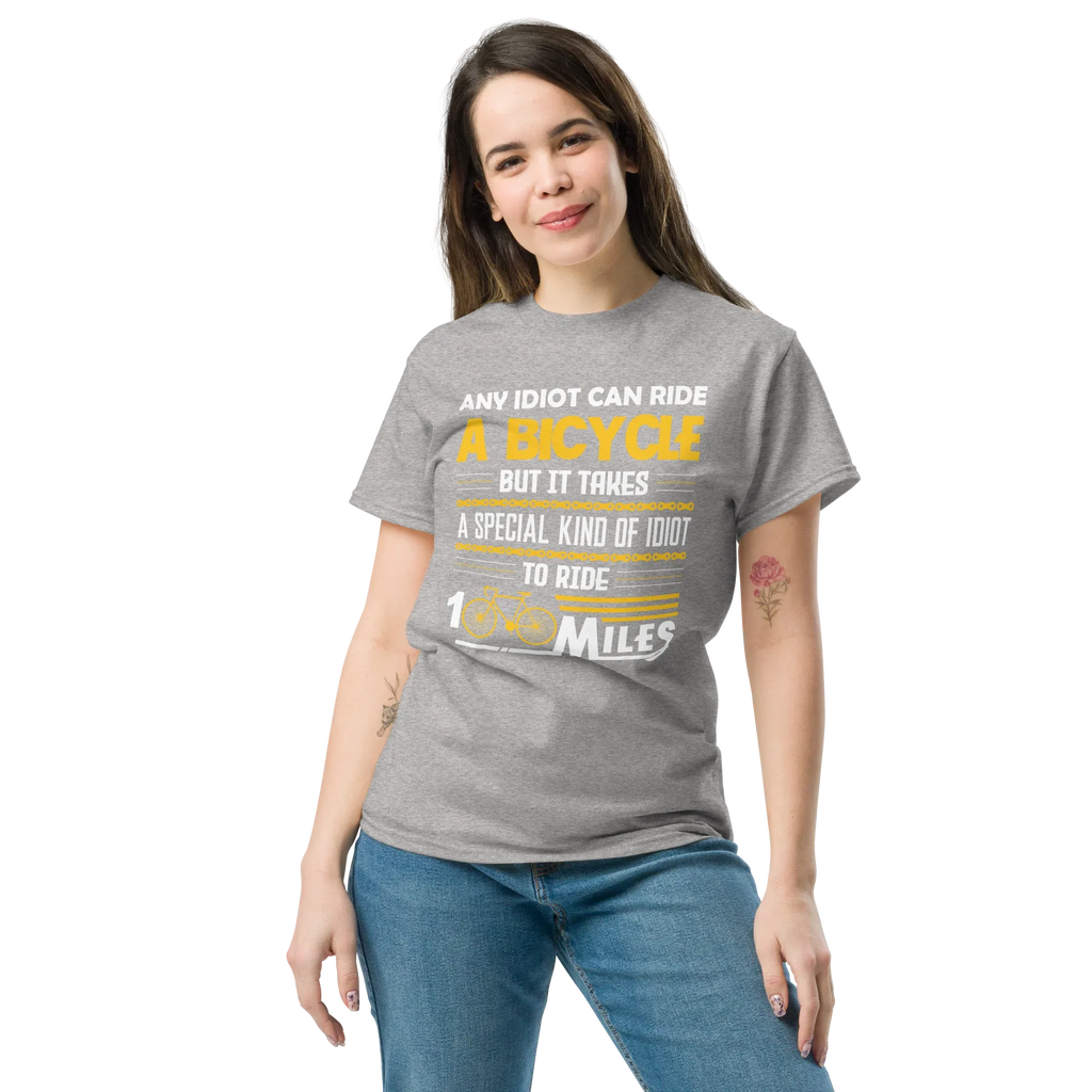 100 MILES unisex t-shirt - Printoo Shop - - bicycle, t-shirt, unisex, Unisex Classic Tee | Gildan 5000