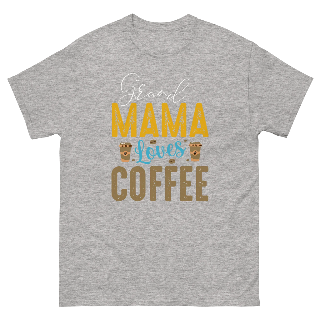 GRANDMA LOVES COFFEE unisex t-shirt - - - Printoo Shop