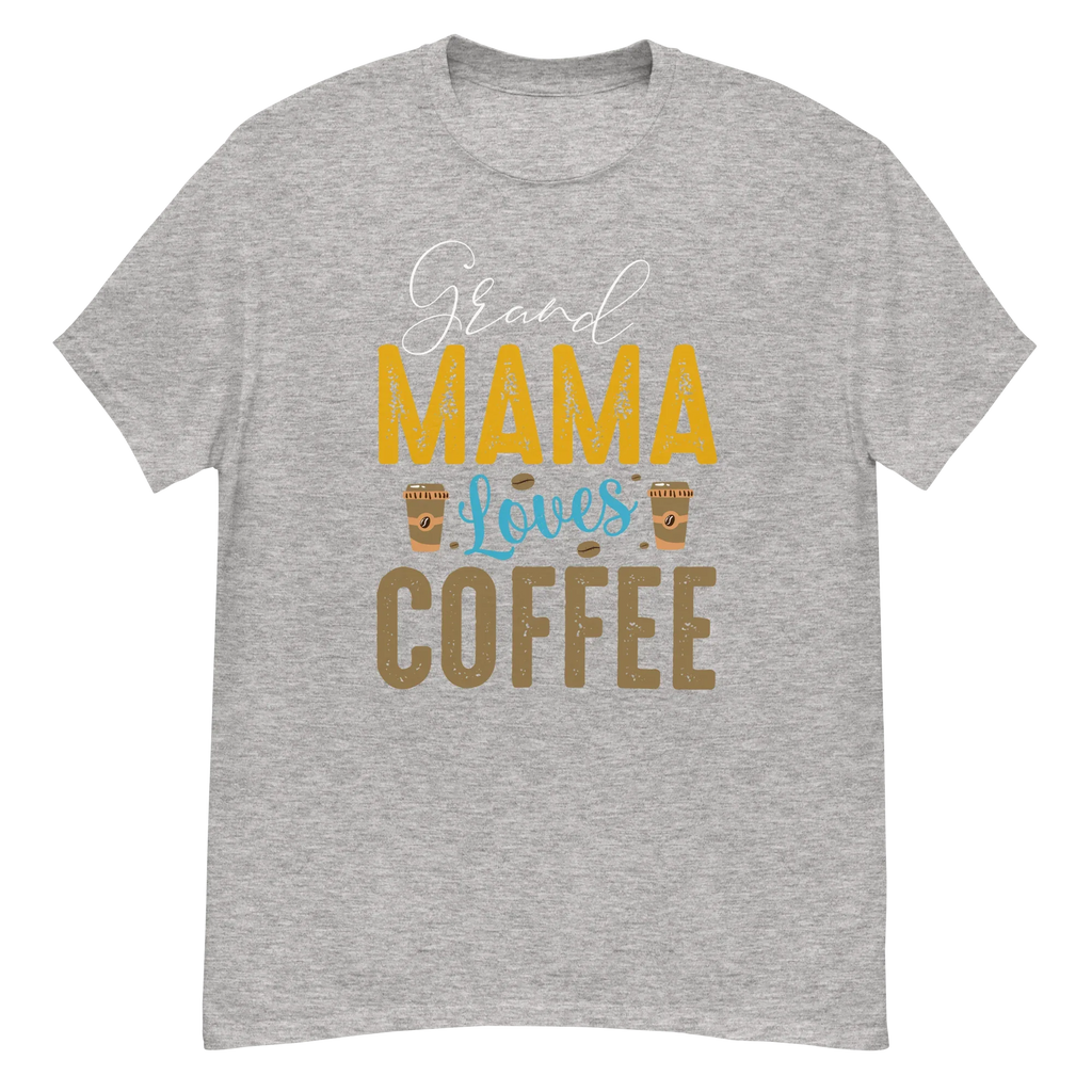 GRANDMA LOVES COFFEE unisex t-shirt - - - Printoo Shop