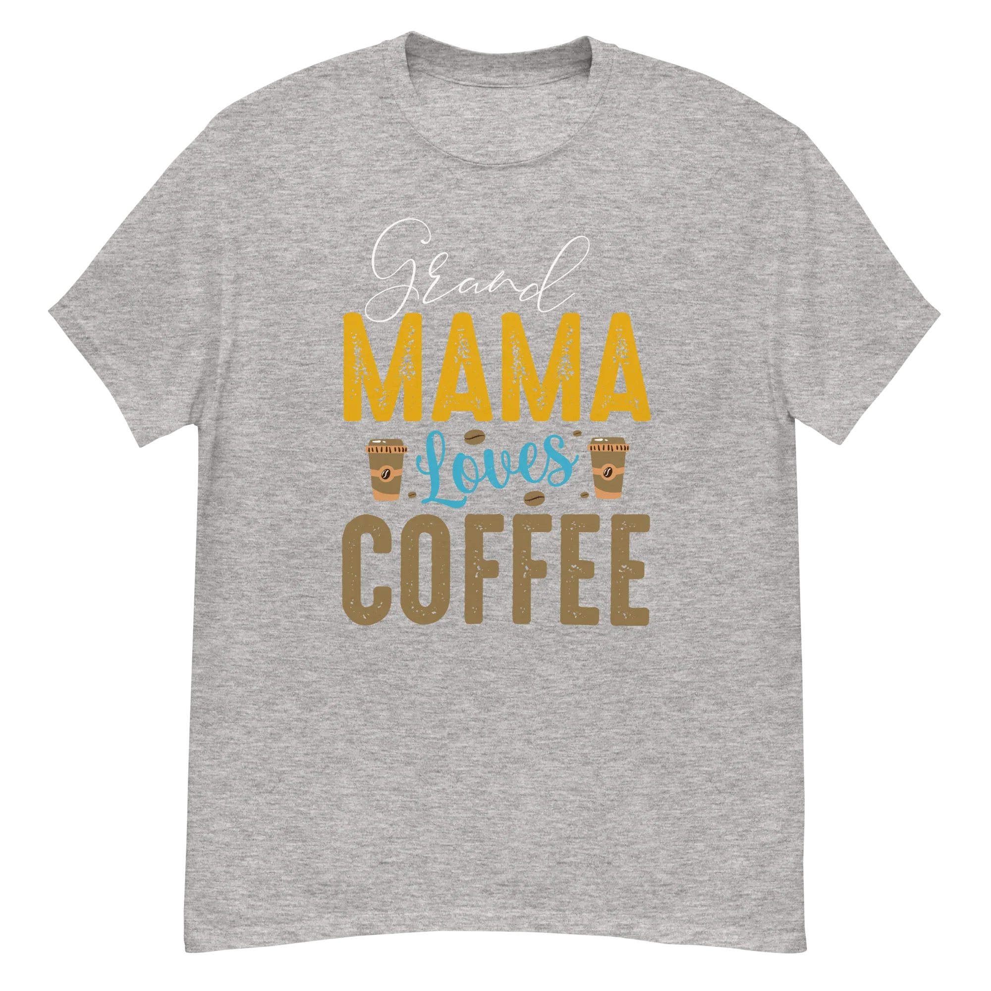 GRANDMA LOVES COFFEE unisex t-shirt - Printoo Shop - - t-shirt, unisex, Unisex Classic Tee | Gildan 5000