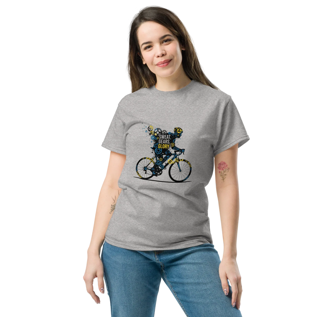 SWEAT GEARS GLORY GYM T-SHIRT unisex t-shirt - - - Printoo Shop