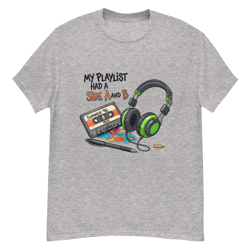 A SIDE AND B unisex t-shirt - Printoo Shop - - Music t-shirt, Retro & Synthwave T-Shirts, t-shirt, unisex, Unisex Classic Tee | Gildan 5000