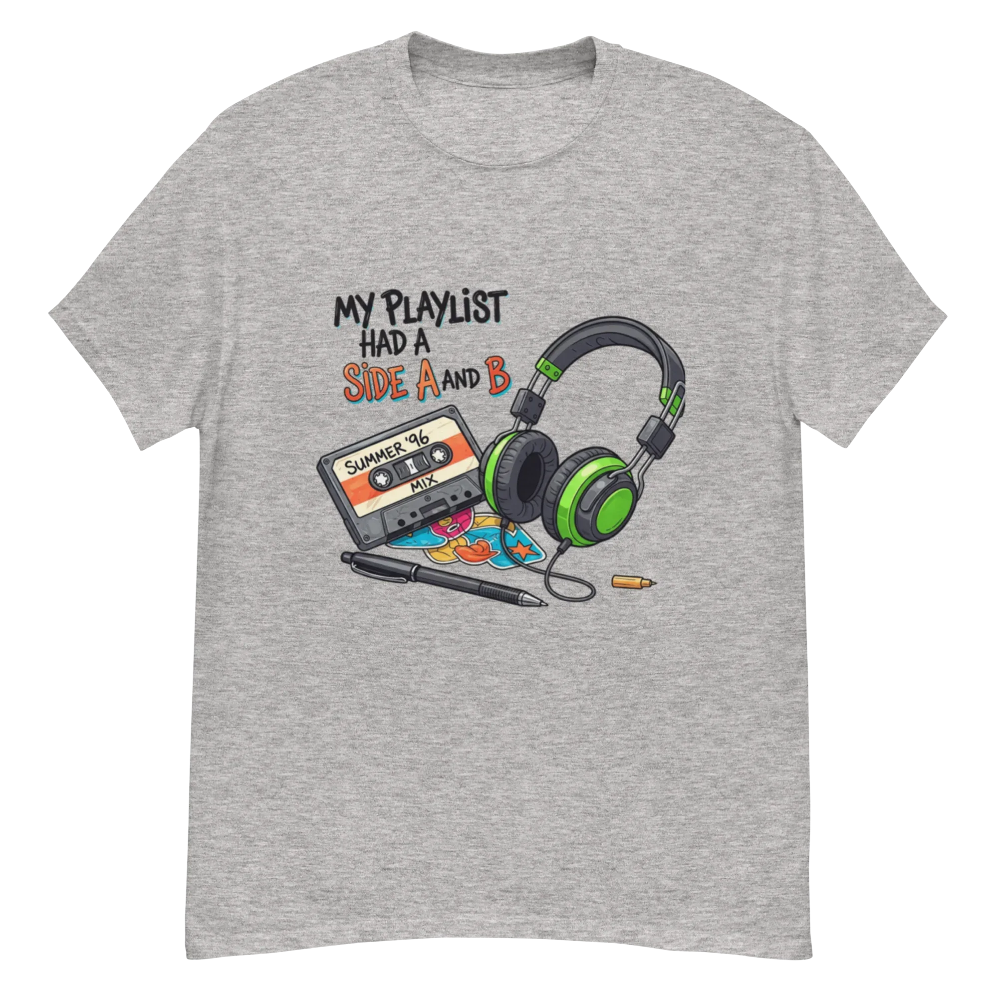 A SIDE AND B unisex t-shirt - Printoo Shop - - Music t-shirt, Retro & Synthwave T-Shirts, t-shirt, unisex, Unisex Classic Tee | Gildan 5000