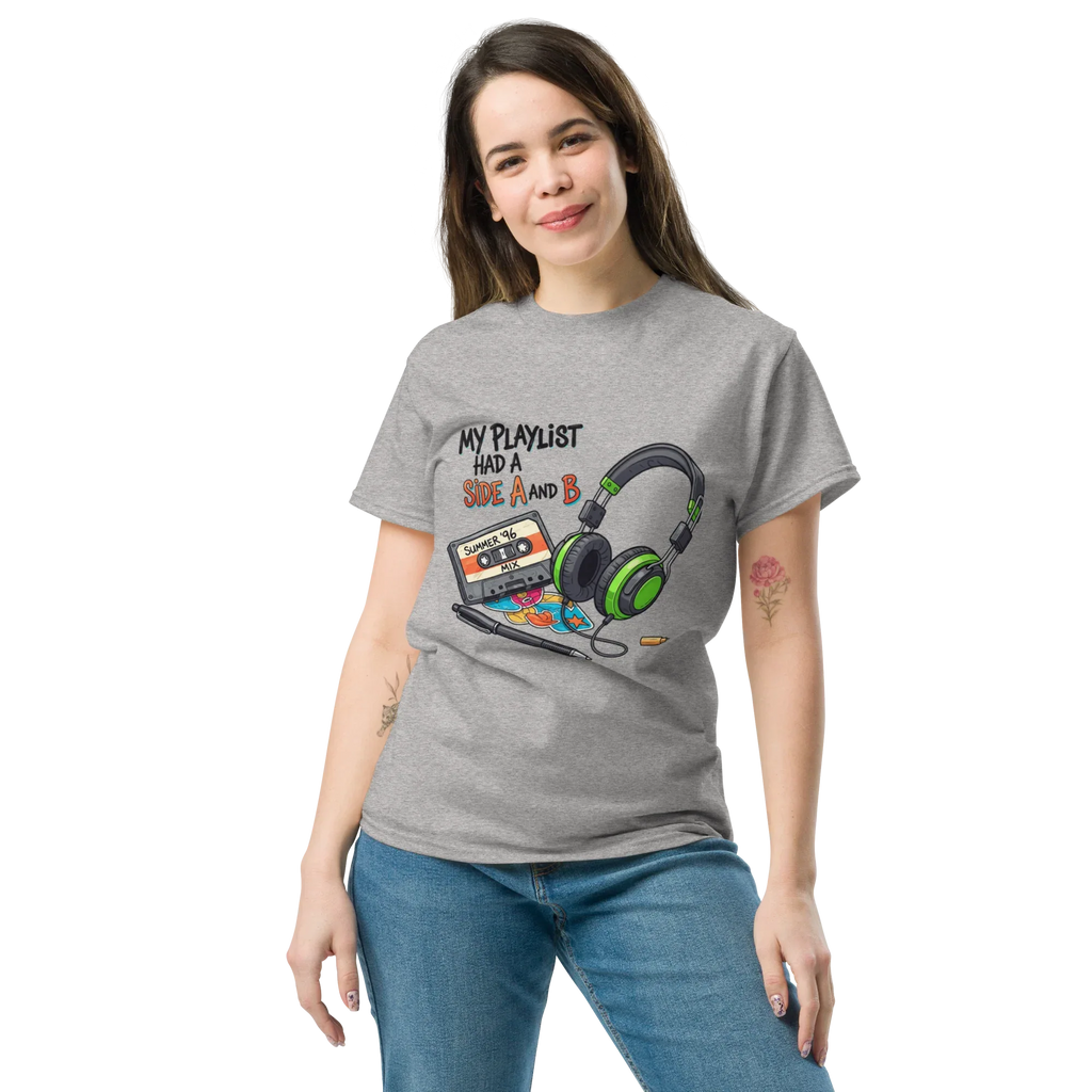 A SIDE AND B unisex t-shirt - Printoo Shop - - Music t-shirt, Retro & Synthwave T-Shirts, t-shirt, unisex, Unisex Classic Tee | Gildan 5000