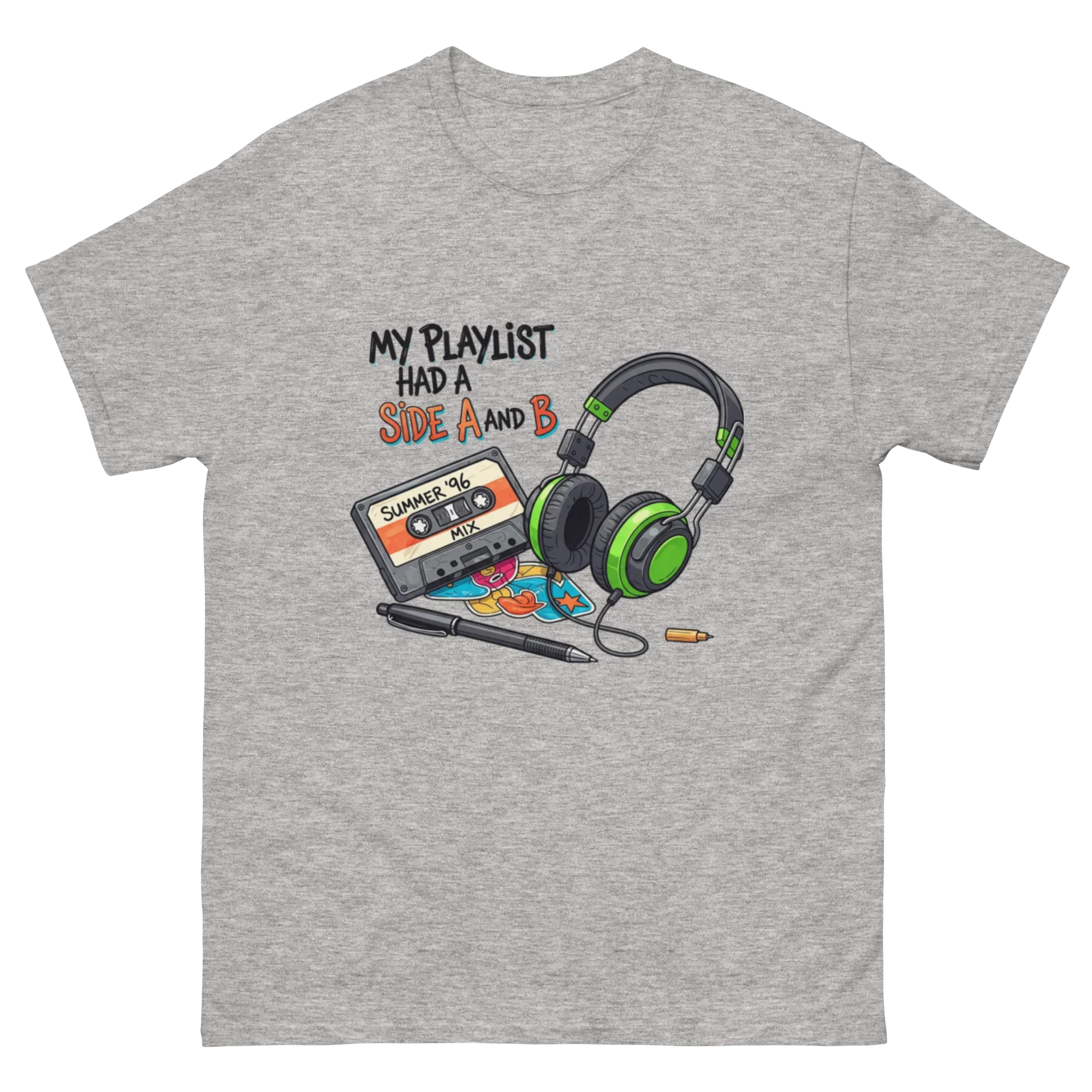 A SIDE AND B unisex t-shirt - Printoo Shop - - Music t-shirt, Retro & Synthwave T-Shirts, t-shirt, unisex, Unisex Classic Tee | Gildan 5000