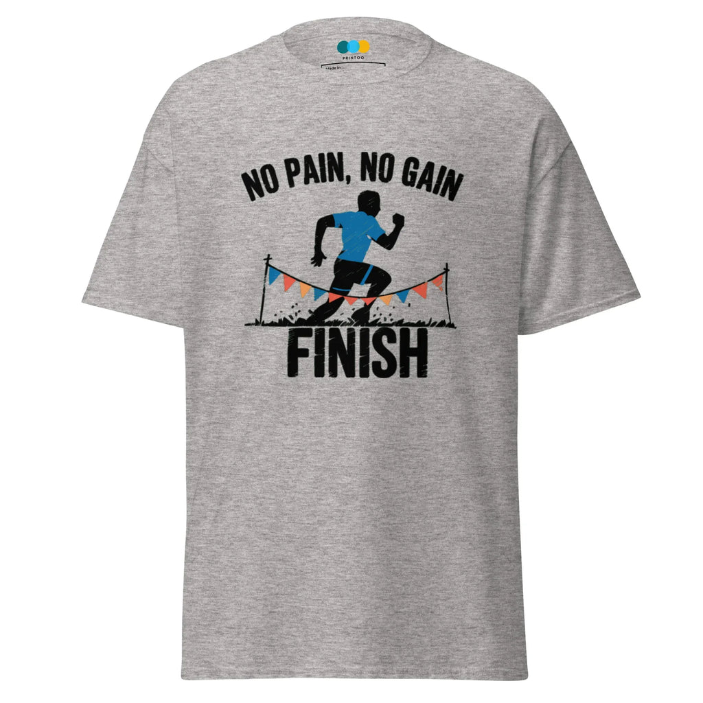 FINISH LINE VICTORY men’s t-shirt - Dark Heather / S - Printoo Shop - 6489722_15843