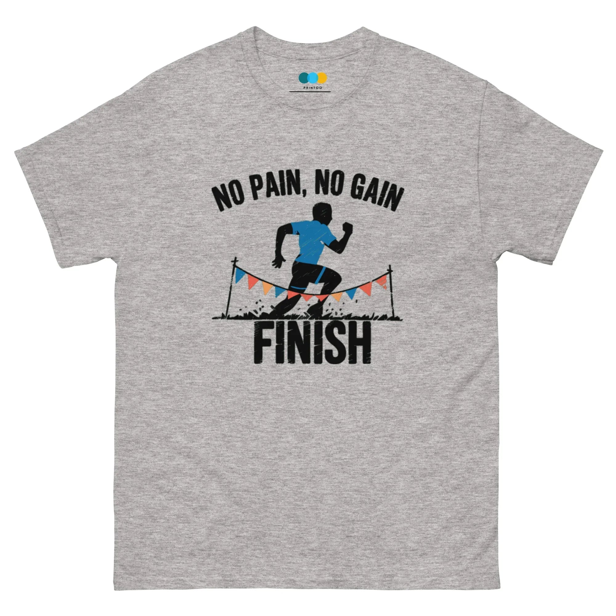 FINISH LINE VICTORY men’s t-shirt - Sport Grey / S - Printoo Shop - 6489722_11571