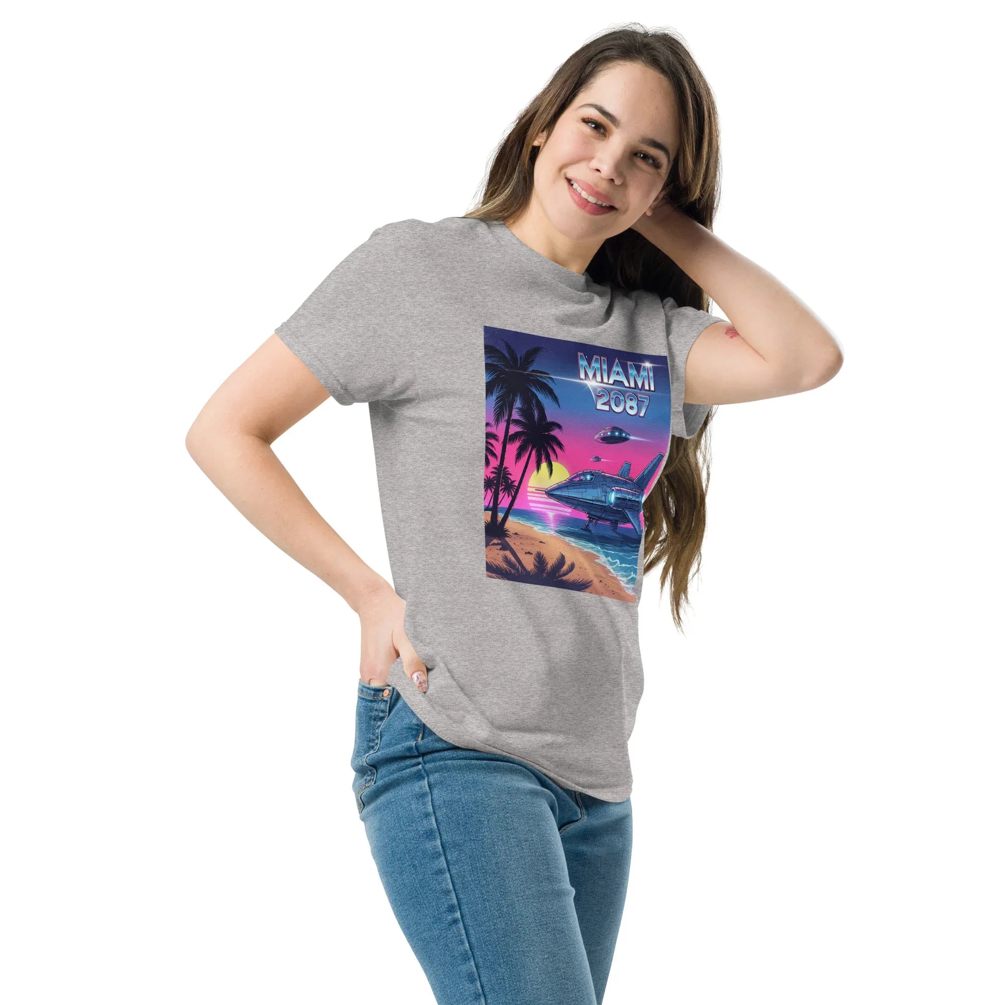 MIAMI 2087 FUTURE CITY unisex t-shirt - - - Printoo Shop