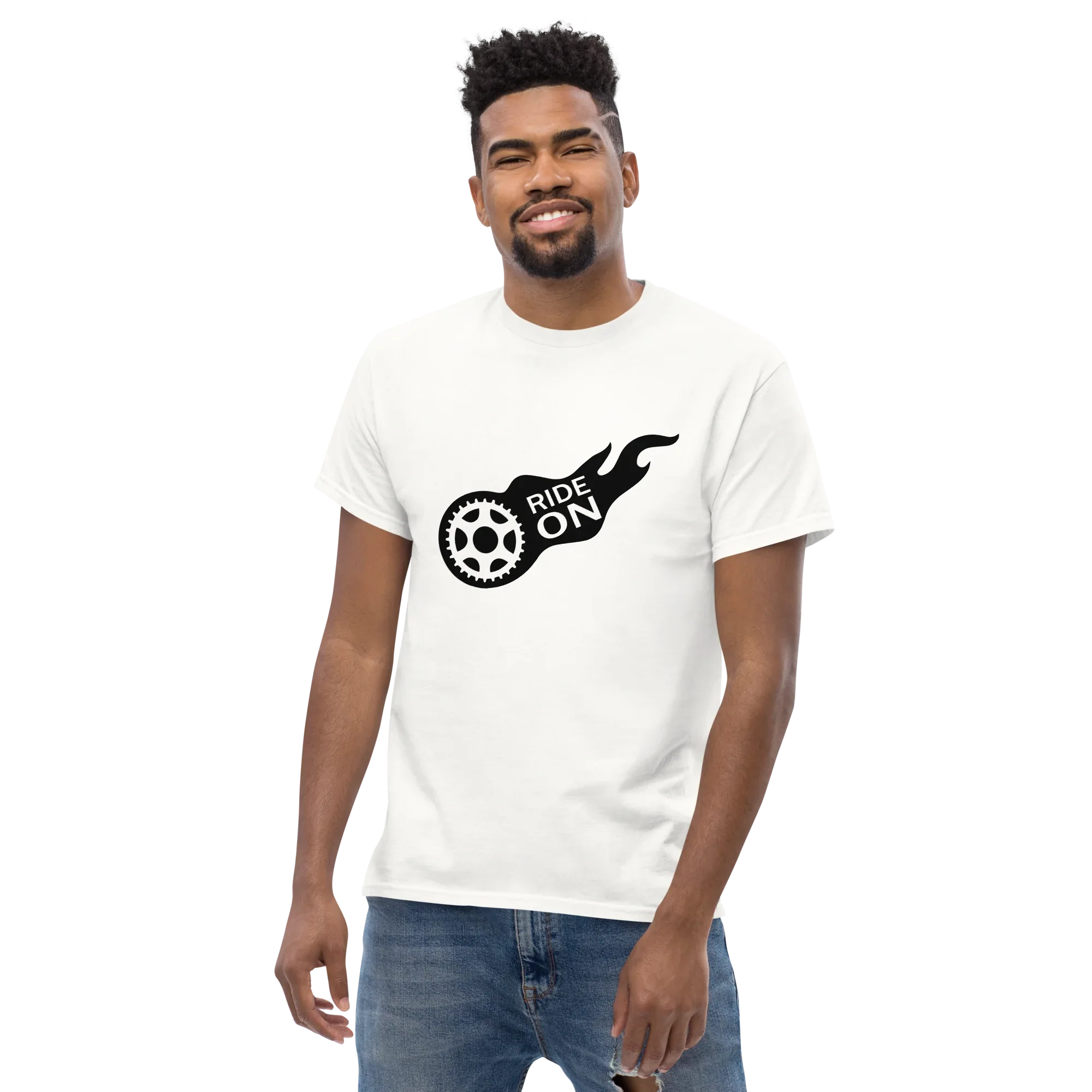 RIDE ON unisex t-shirt - - Bicycle t-shirts - Printoo Shop