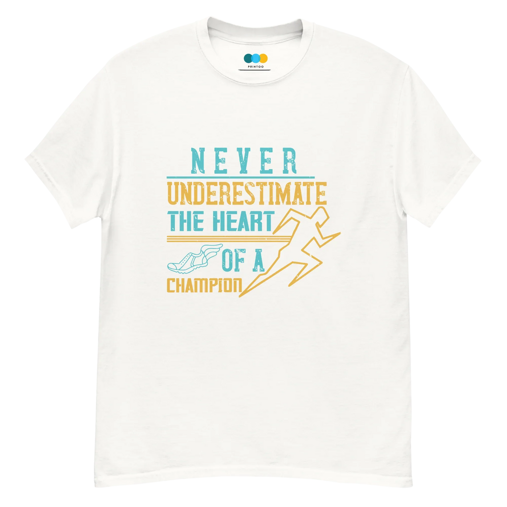 HEART OF A CHAMPION unisex t-shirt - - Running - Printoo Shop