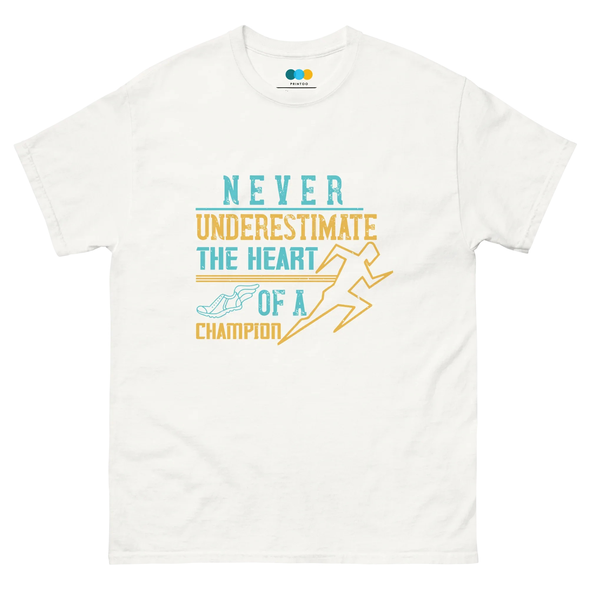 HEART OF A CHAMPION unisex t-shirt - - Running - Printoo Shop