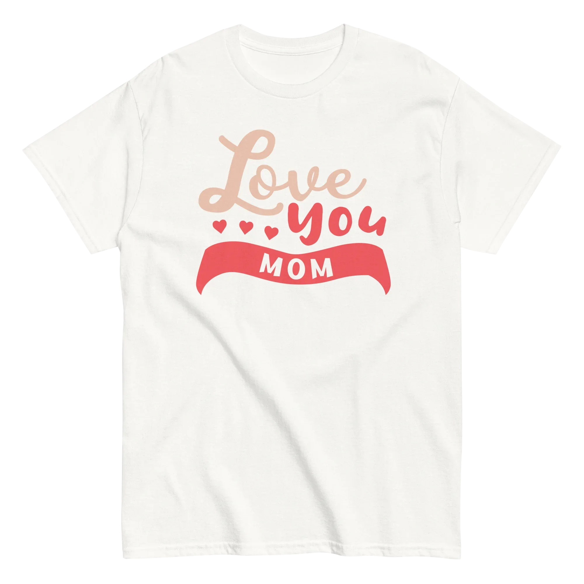 LOVE YOU MOM unisex t-shirt - Printoo Shop - - Mom t-shirts, t-shirt, unisex, Unisex Classic Tee | Gildan 5000