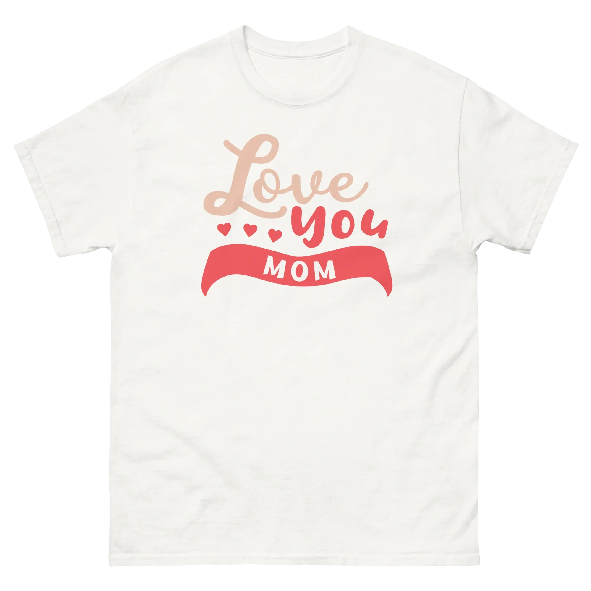 LOVE YOU MOM unisex t-shirt - Printoo Shop - - Mom t-shirts, t-shirt, unisex, Unisex Classic Tee | Gildan 5000