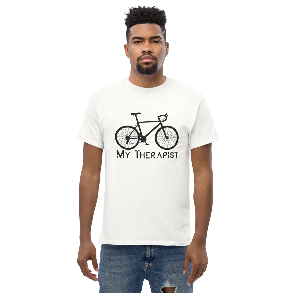 MY THERAPIST unisex t-shirt - - Bicycle t-shirts - Printoo Shop