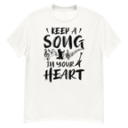 KEEP A SOUND IN YOUR HEART unisex t-shirt - - Music t-shirts - Printoo Shop