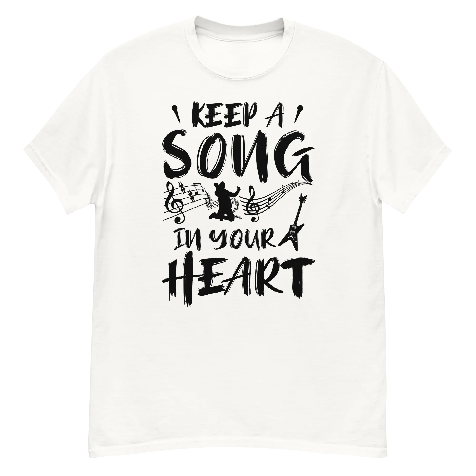 KEEP A SOUND IN YOUR HEART unisex t-shirt - - Music t-shirts - Printoo Shop